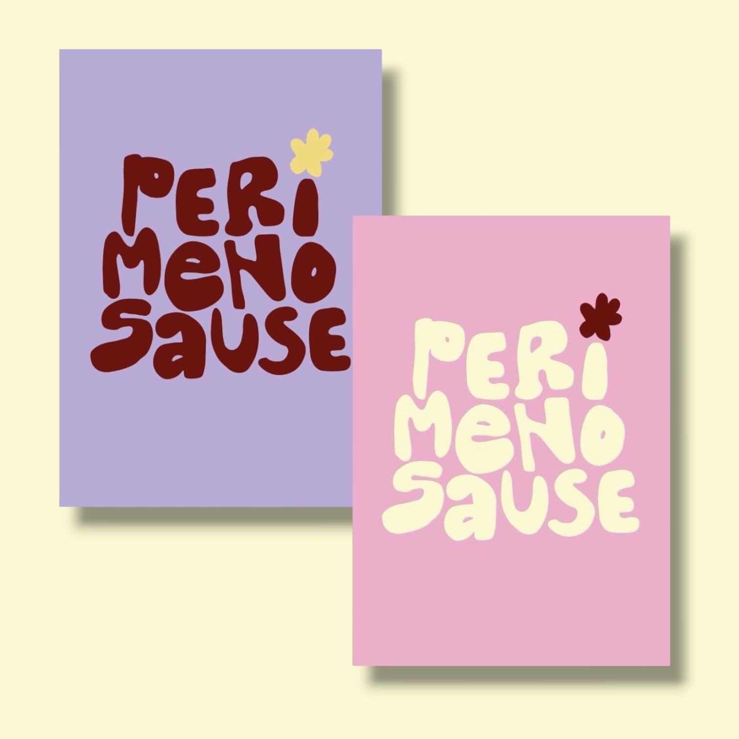 Postkarte "PerimenoSause" Postkarte Matsch mit Sahne 