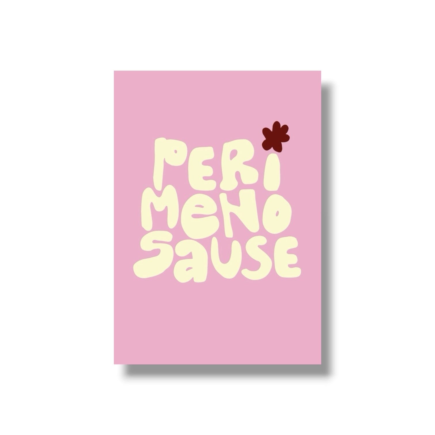 Postkarte "PerimenoSause" Postkarte Matsch mit Sahne Rosa/Butterblume 