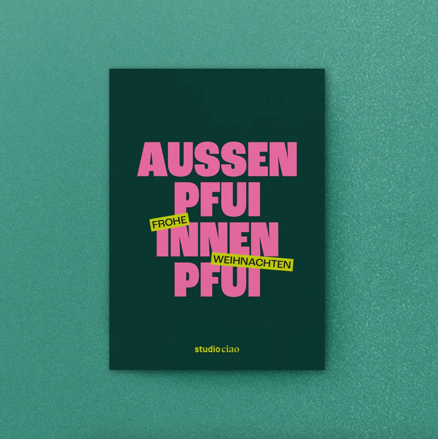 Postkarte "Pfui" Postkarte Studio Ciao 