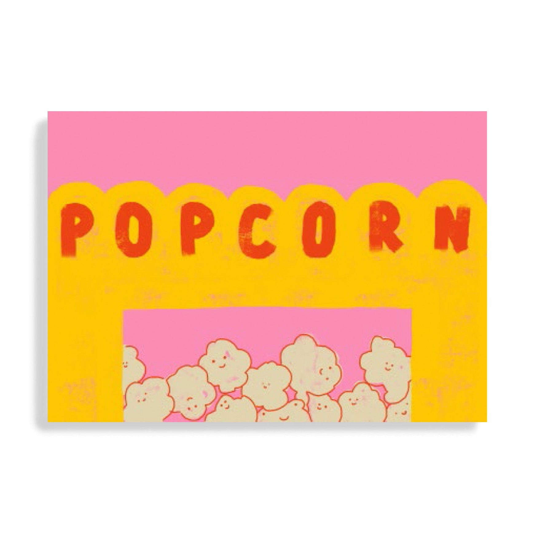 Postkarte "Popcorn" Postkarte Framboise und Ketchup 