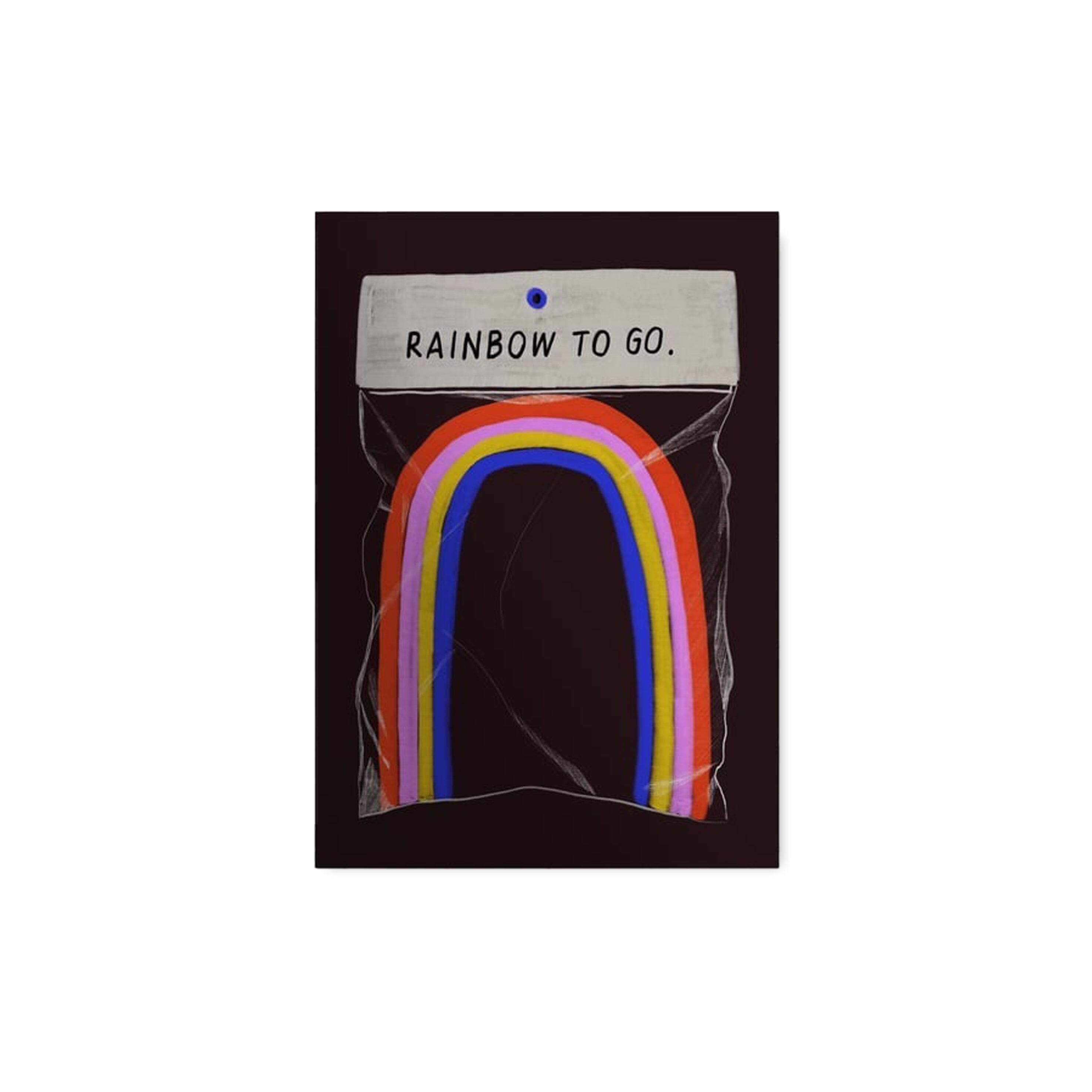 Postkarte "Rainbow to go" Postkarte Framboise und Ketchup 