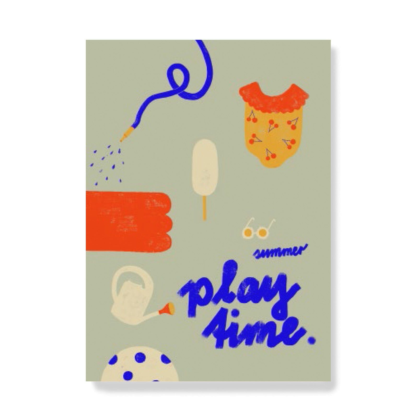 Postkarte "Summer Playtime" Postkarte Framboise und Ketchup 