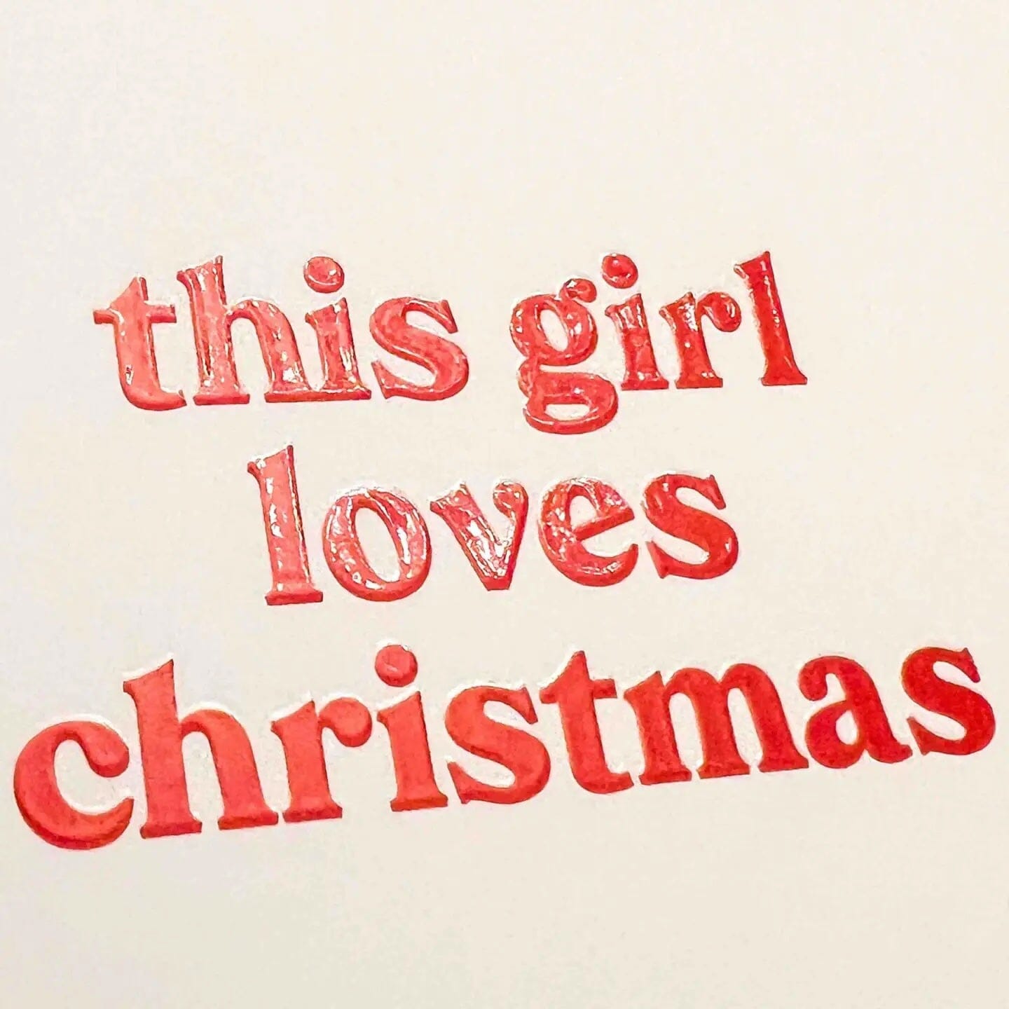 Postkarte "This girl loves Christmas" Postkarte Frau Hansen 