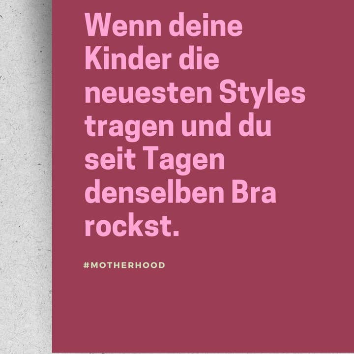 Postkarte "Wenn du seit Tagen denselben Bra rockst" Postkarte Pinlin 
