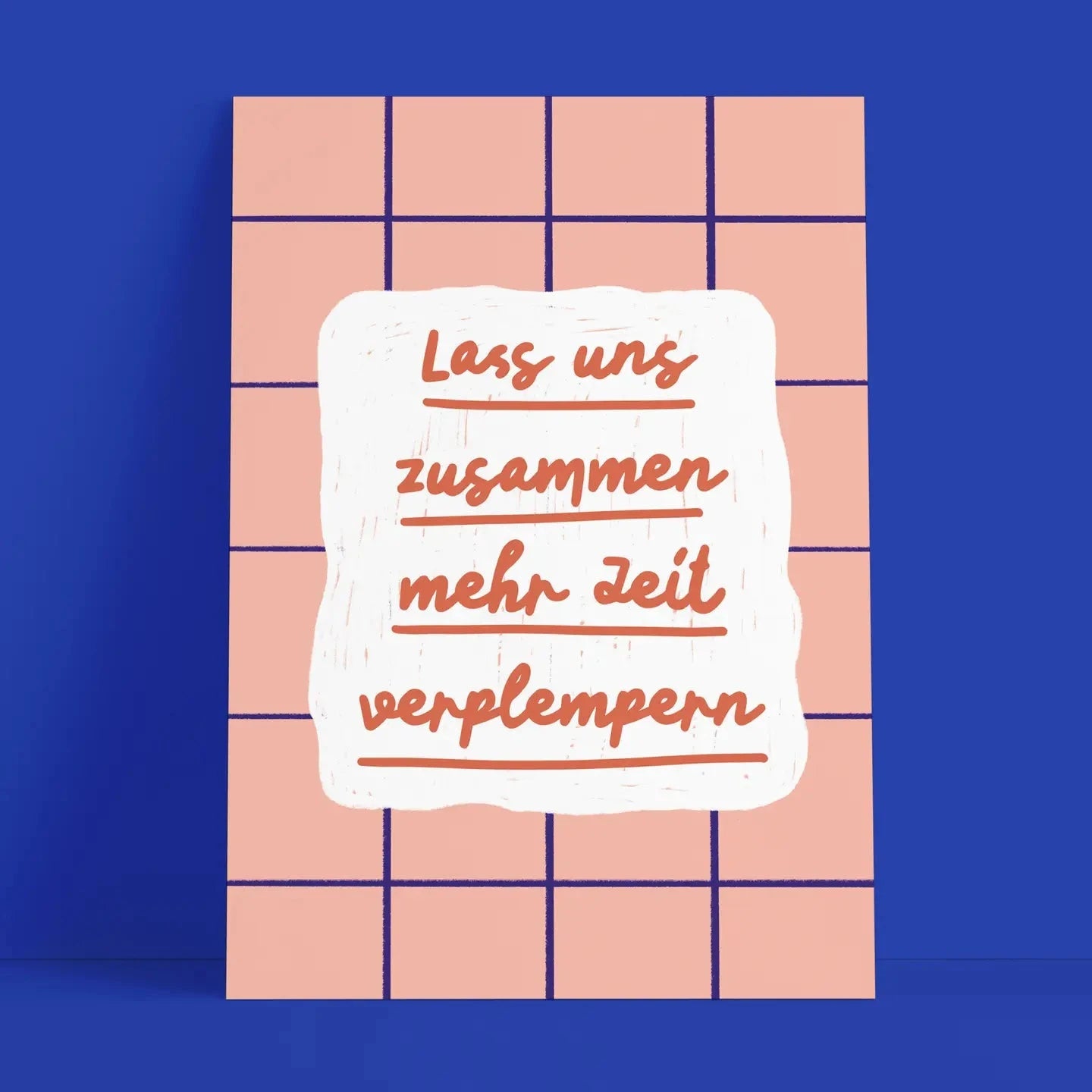 Postkarte "Zusammen mehr Zeit verplempern" Postkarte Studio Danii 