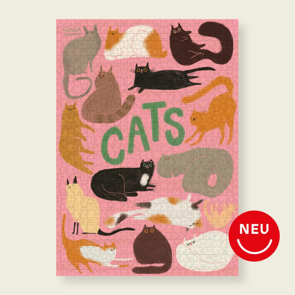 Puzzle wonderpieces "Cats" Puzzles Familiar Faces Verlag 