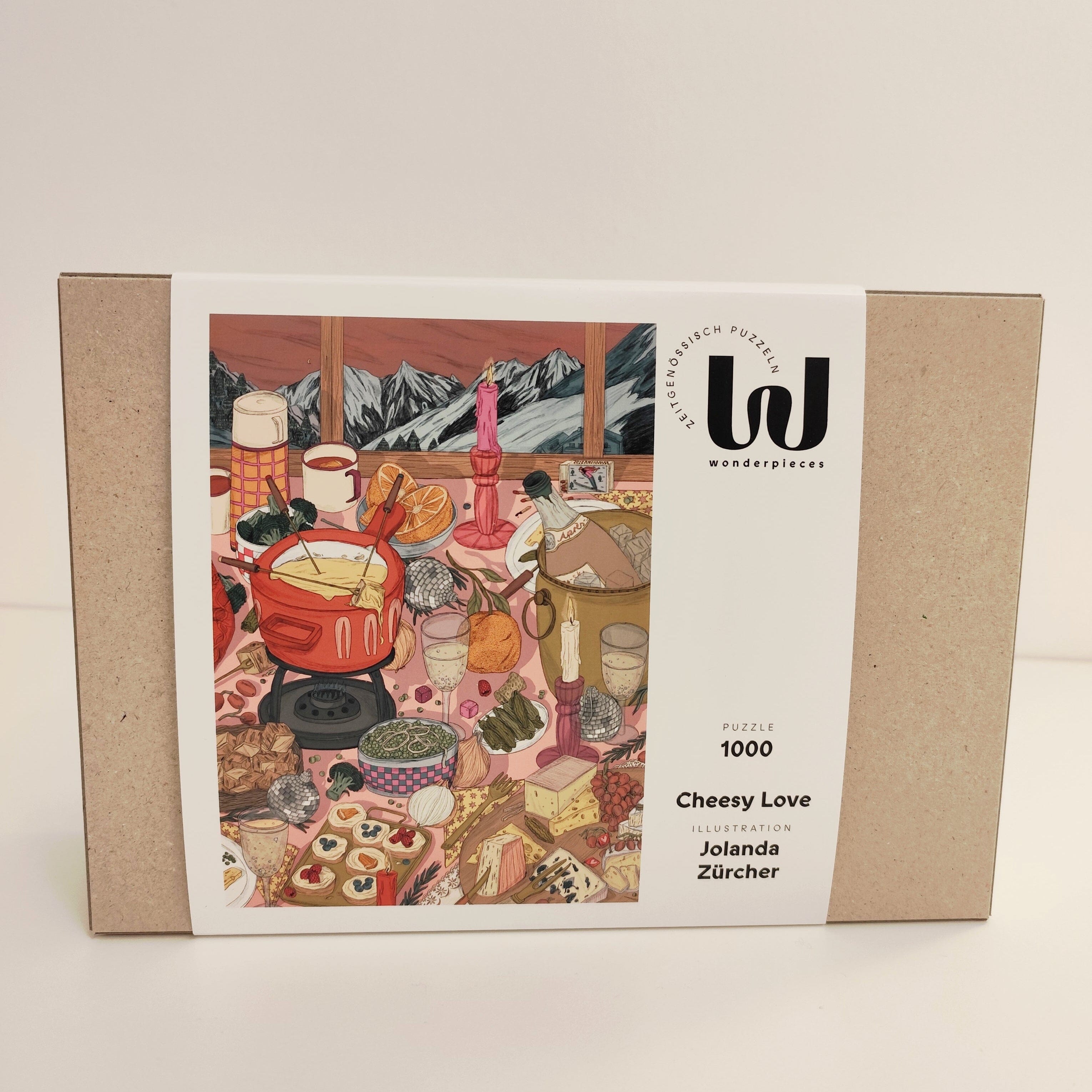 Puzzle wonderpieces "Cheesy Love" Puzzles Familiar Faces Verlag 