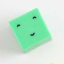 Radiergummi "Tiere" Radiergummi Rico Design Grün/Pink 