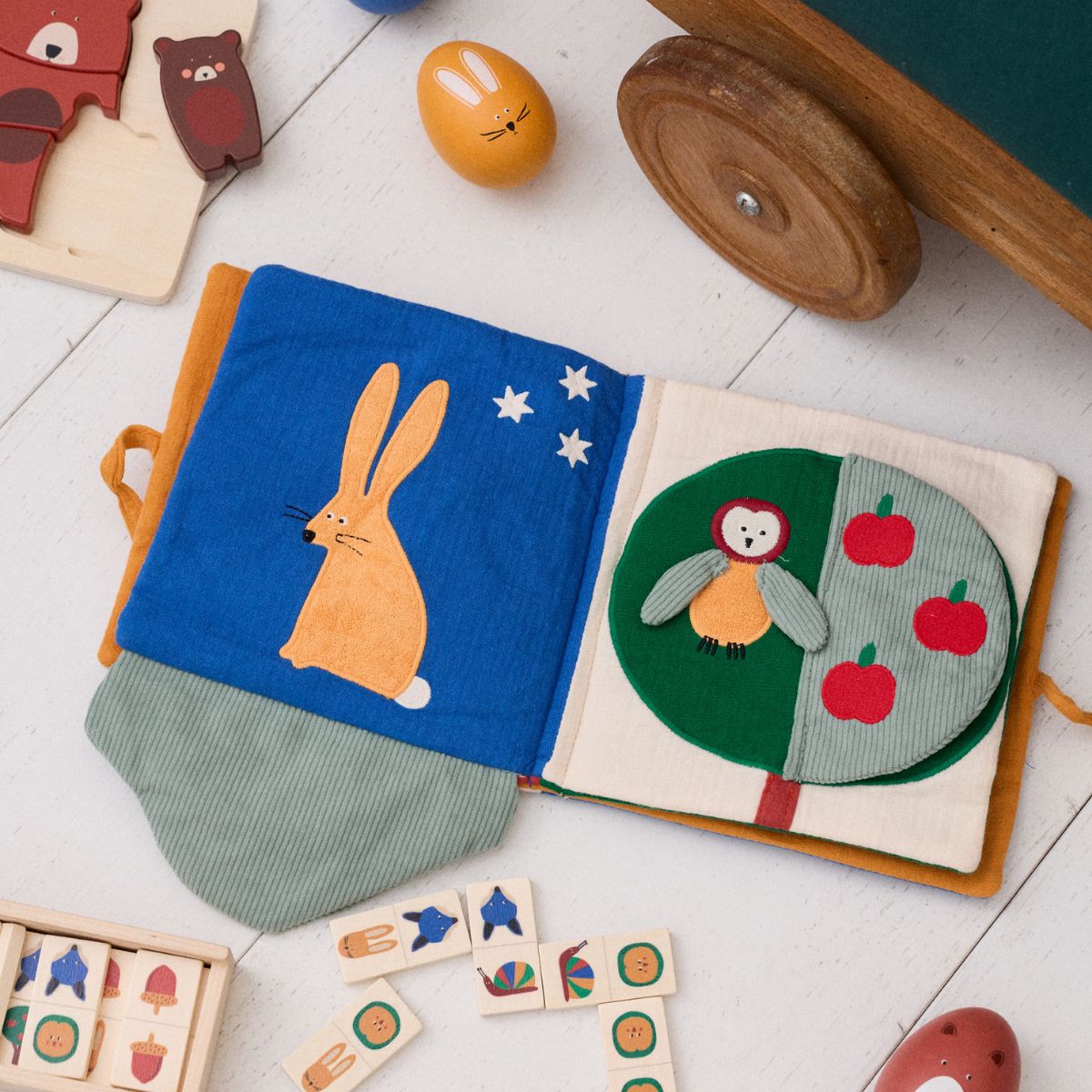 Rasseleier Set "Waldtiere" Verkleidung Le petit Souk 