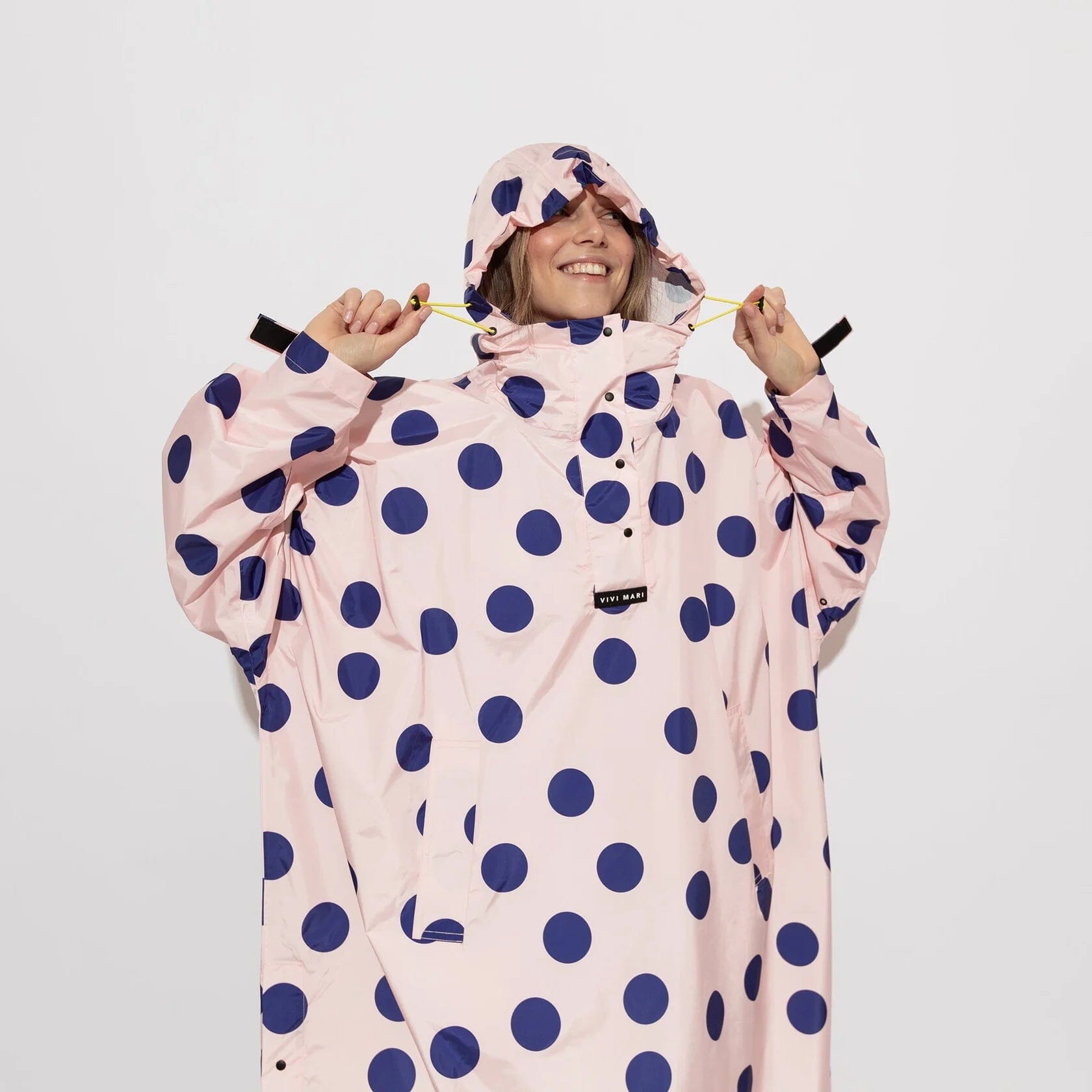 Regencape Poncho "Dots" Bekleidung & Accessoires Vivi Mari dots powder/blue 