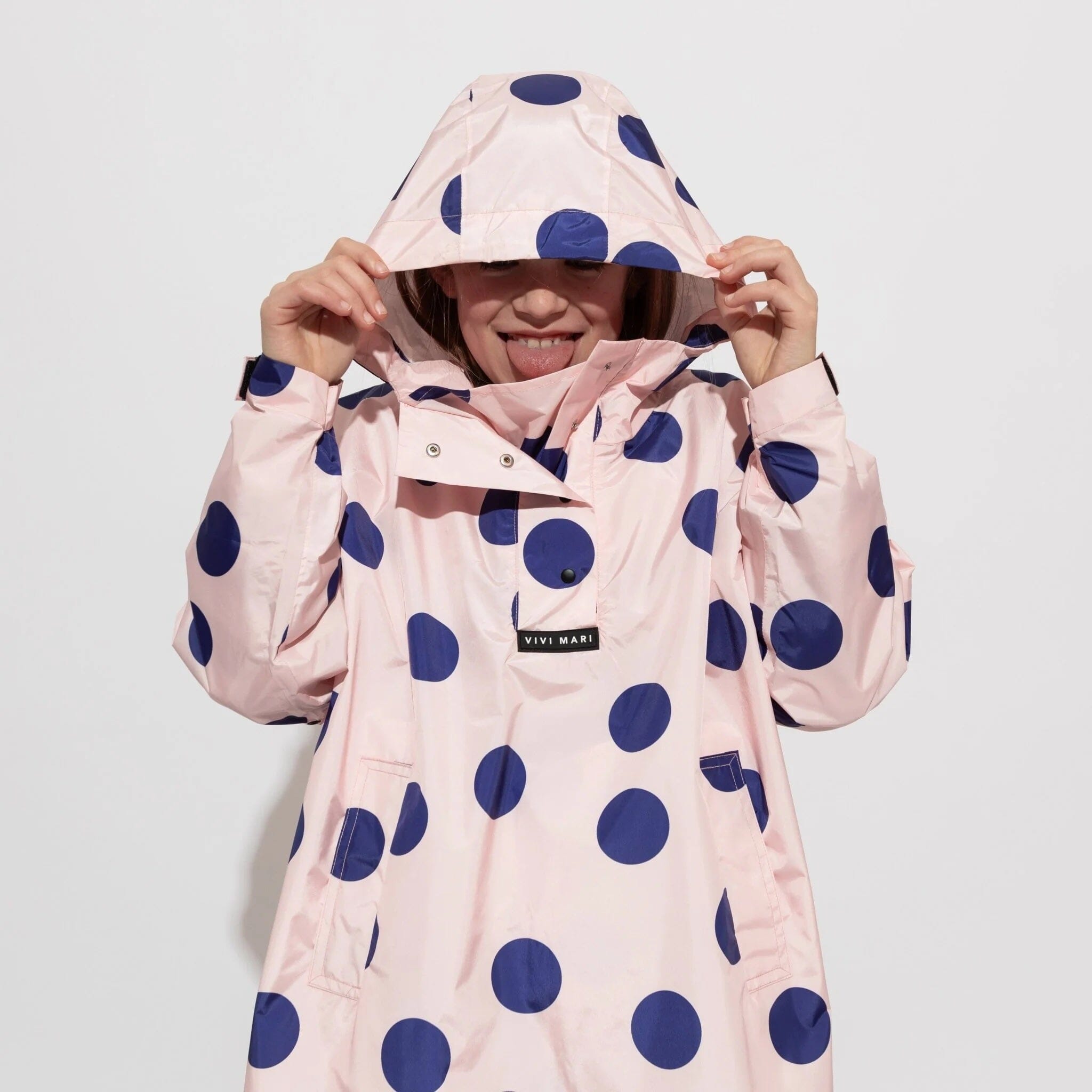 Regencape Poncho Kids "Dots" Bekleidung & Accessoires Vivi Mari dots powder/blue 7-9 J 