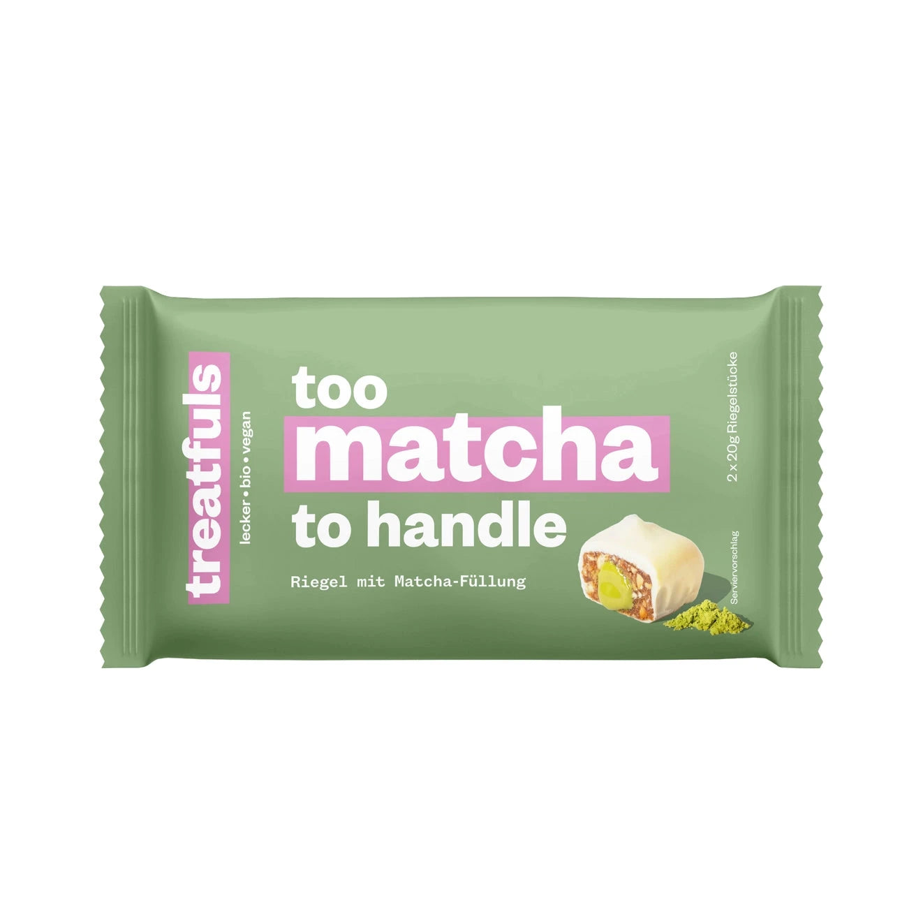 Riegel "Weiße Schoko Matcha" Süßigkeit treatfuls 