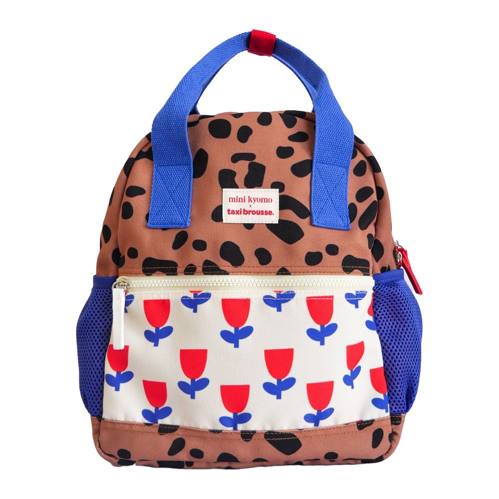 Rucksack "Leopard and Flowers" Taxi Brousse Rucksack Mini Kyomo 