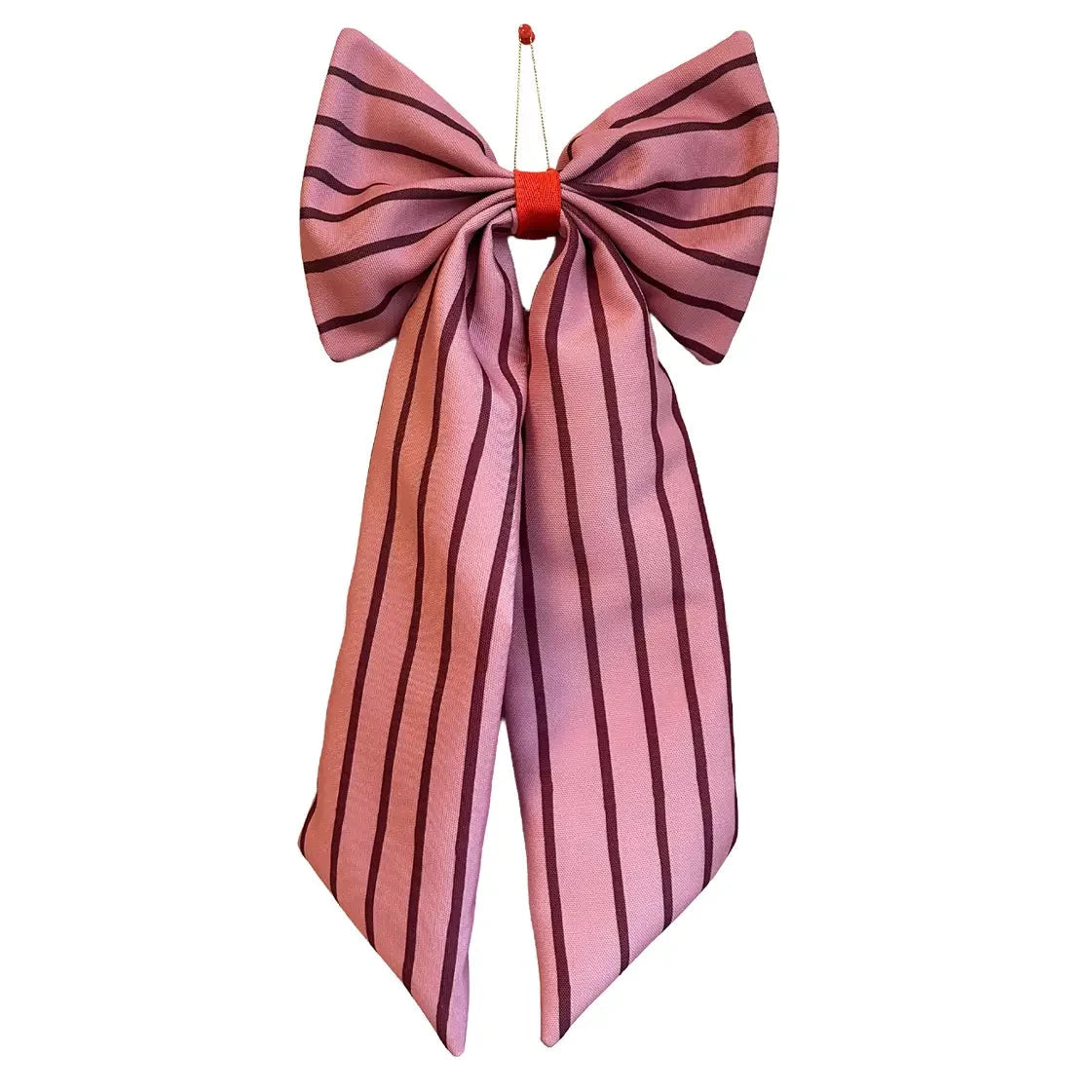 Schleife "schmale Streifen" Dekoration coopz pflaume/rosa 