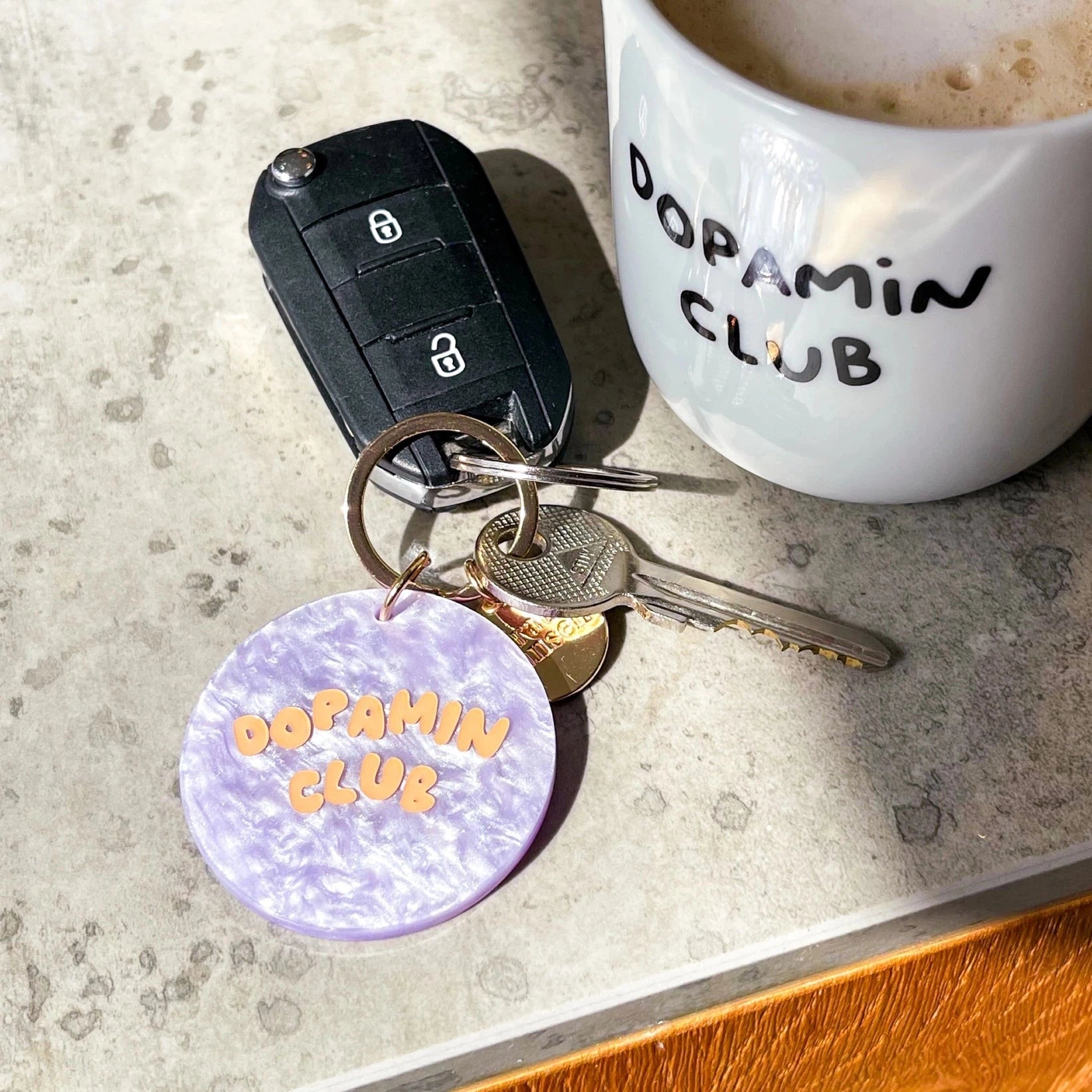 Schlüsselanhänger "Dopamin Club" Schlüsselanhänger Frau Hansen 