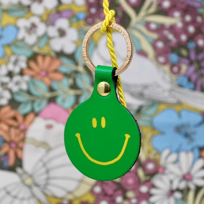 Schlüsselanhänger "Smiley" Schlüsselanhänger Ark Colour Design Grün 