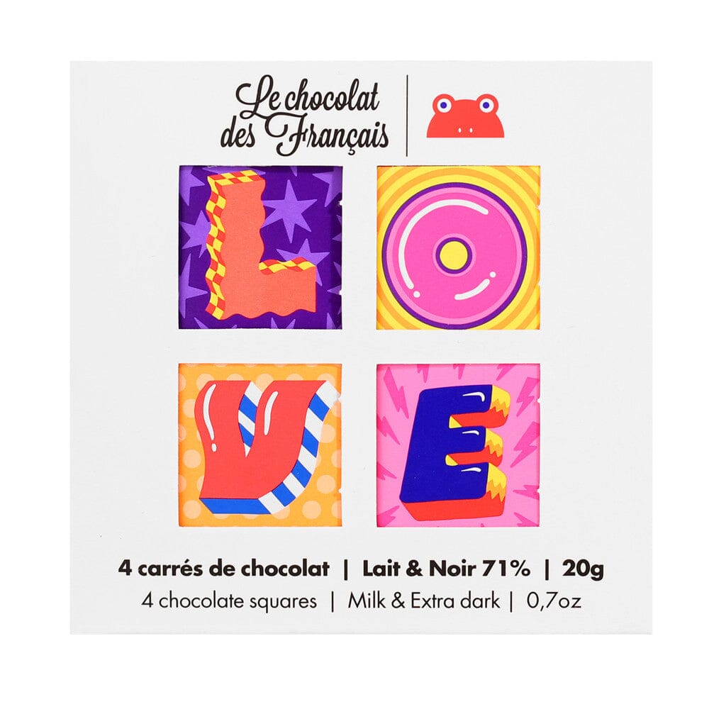 Schoko Box "Love" Süßigkeit Le chocolat des Francais 