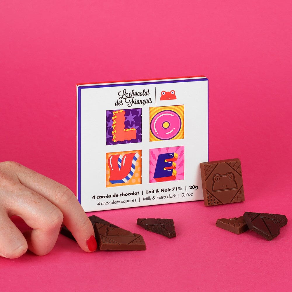 Schoko Box "Love" Süßigkeit Le chocolat des Francais 