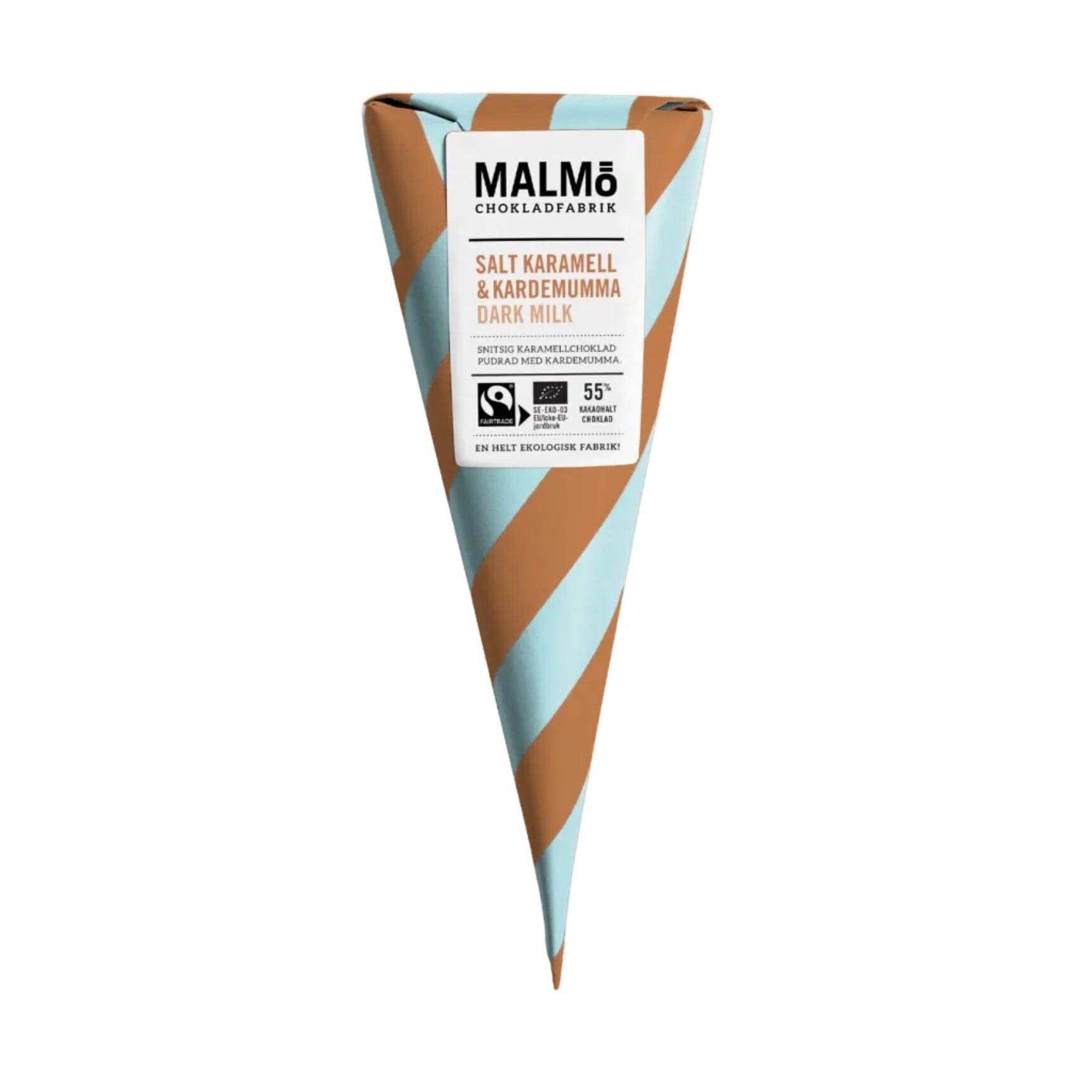 Schokoladenkonfekt "Salzkaramel, Kardamom & dunkle Schokolade" Süßigkeit Malmö chokladfabrik 