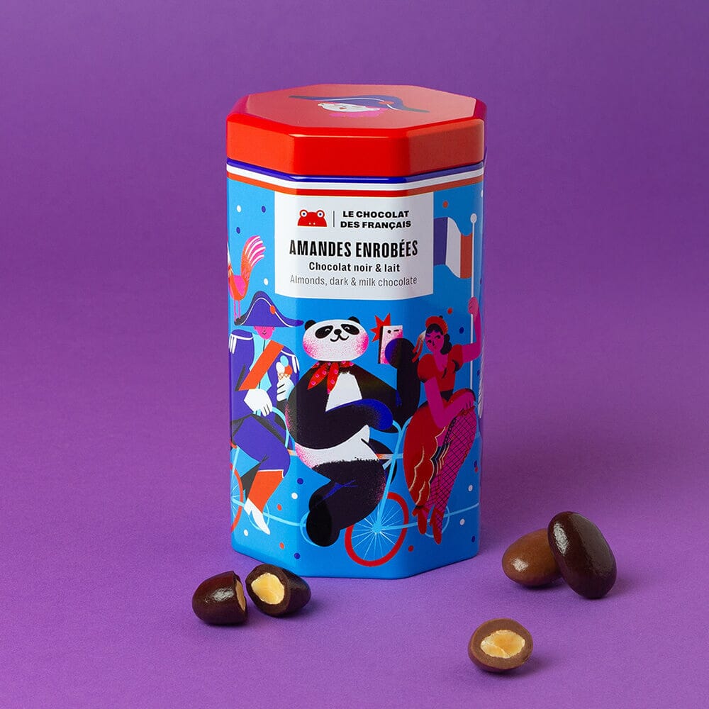 Schokolierte Mandeln "Panda" Süßigkeit Le chocolat des Francais 