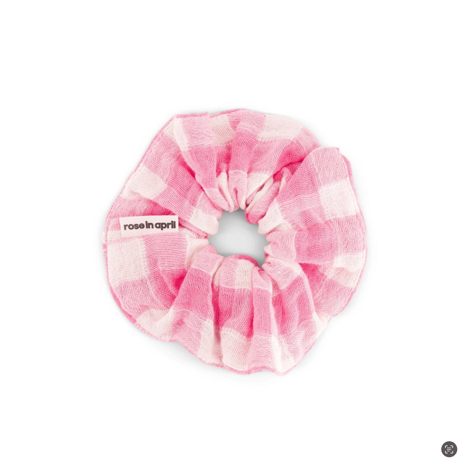 Scrunchie Musselin "CHOUCHOU" Scrunchies Rose in April Vichy Pink 
