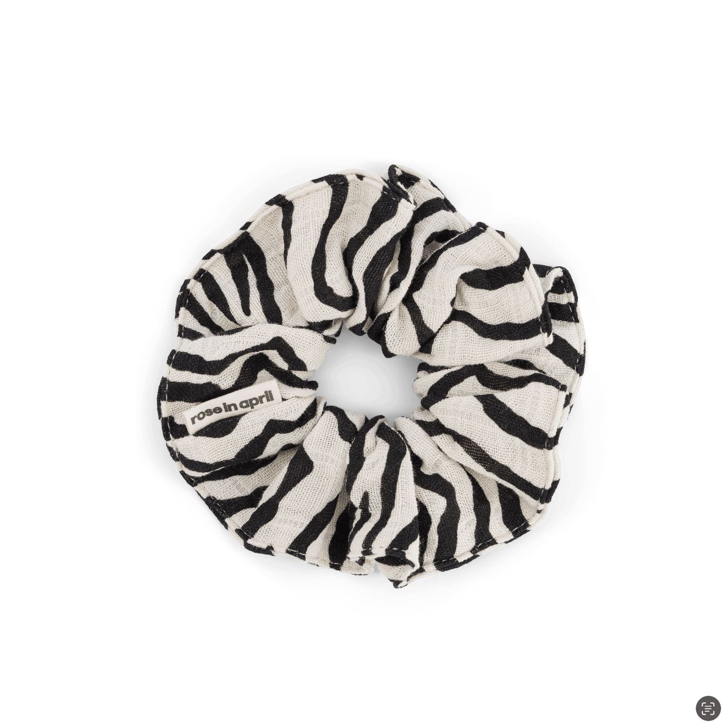 Scrunchie Musselin "CHOUCHOU" Scrunchies Rose in April Zebra 