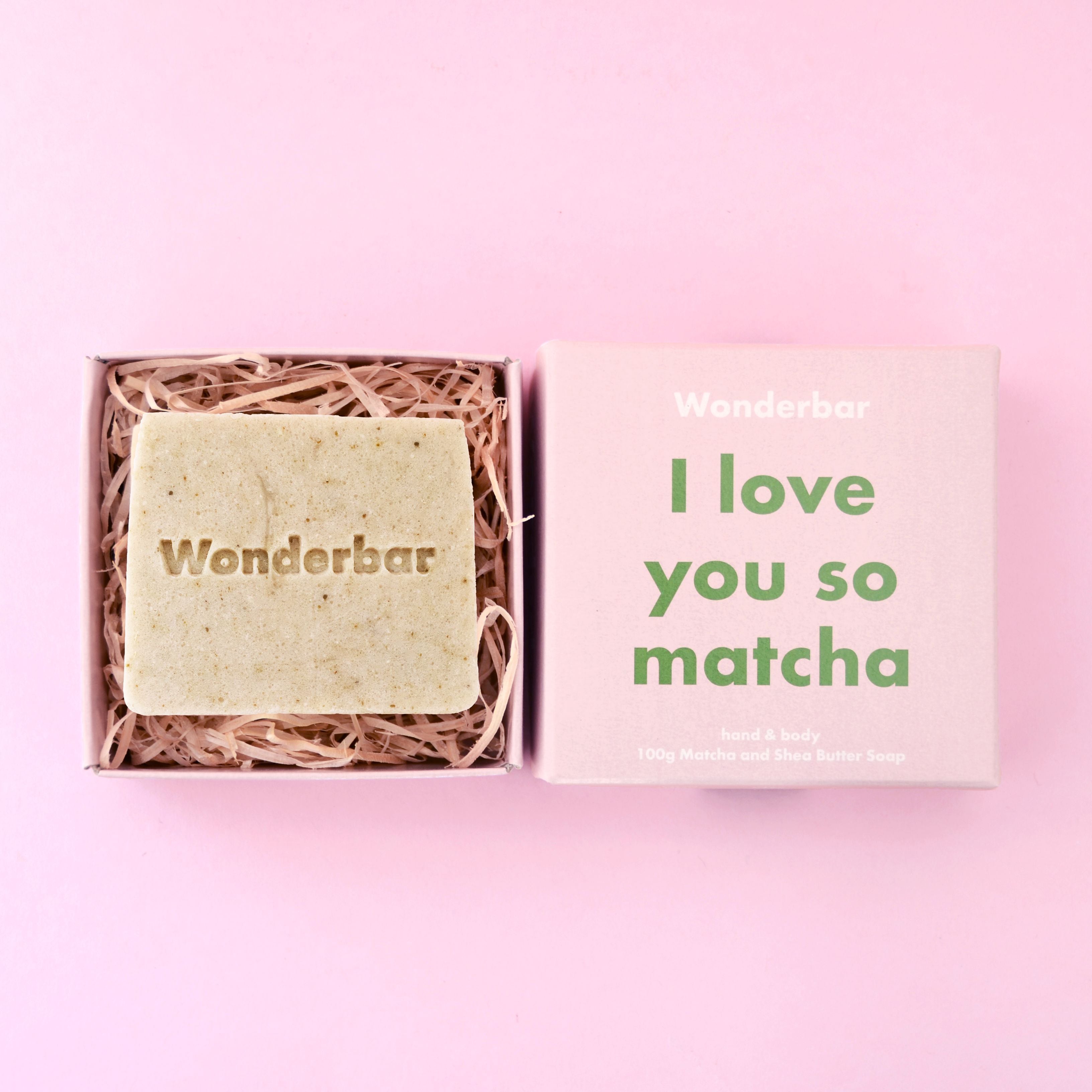 Seife "I love you so matcha – Matcha & Sheabutter" Kosmetik Wonderbar 