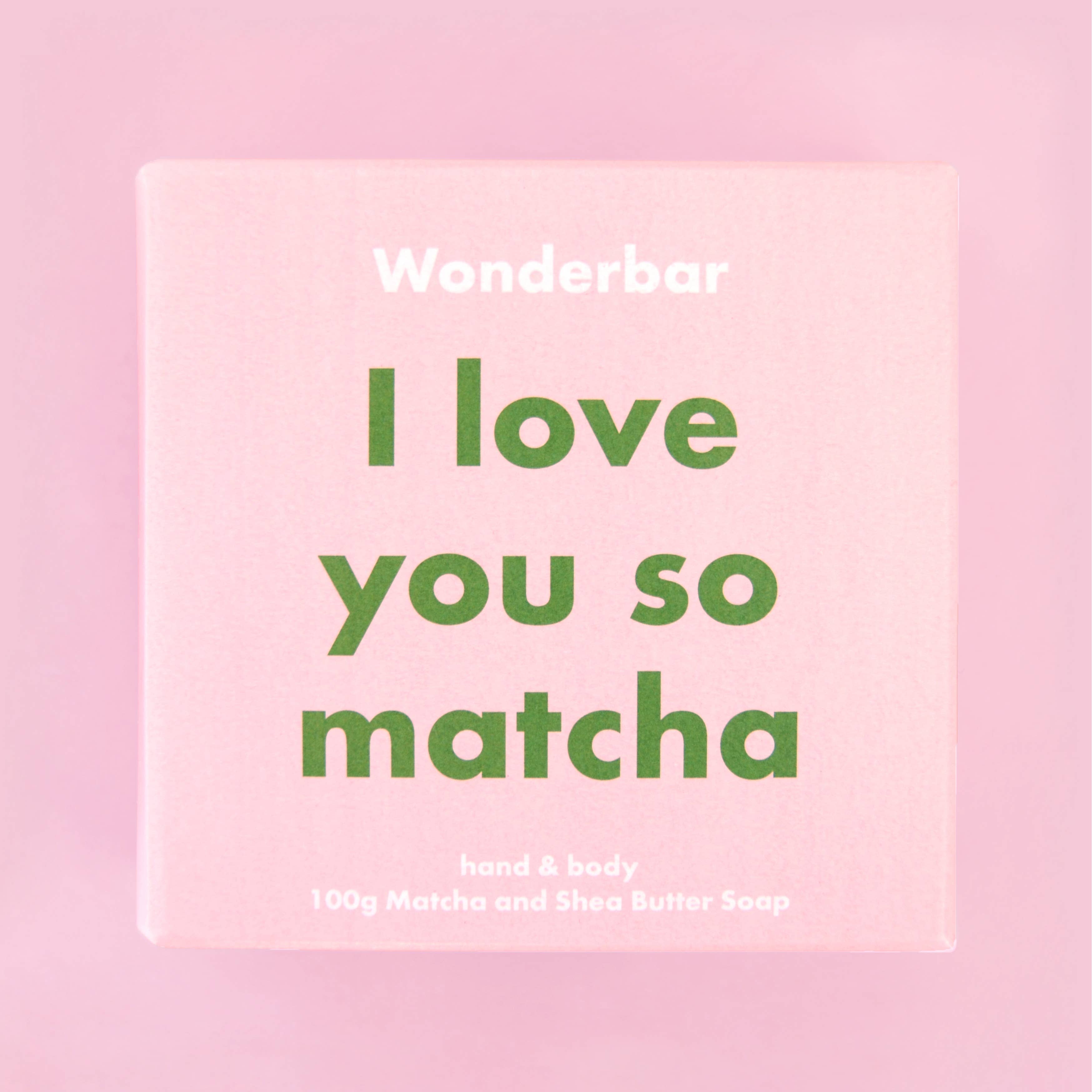 Seife "I love you so matcha – Matcha & Sheabutter" Kosmetik Wonderbar 