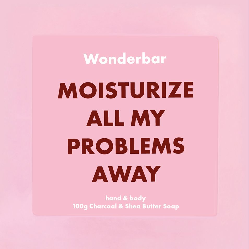 Seife "Moisturize Problems away – Charcoal Lavendel & Sheabutter" Kosmetik Wonderbar 