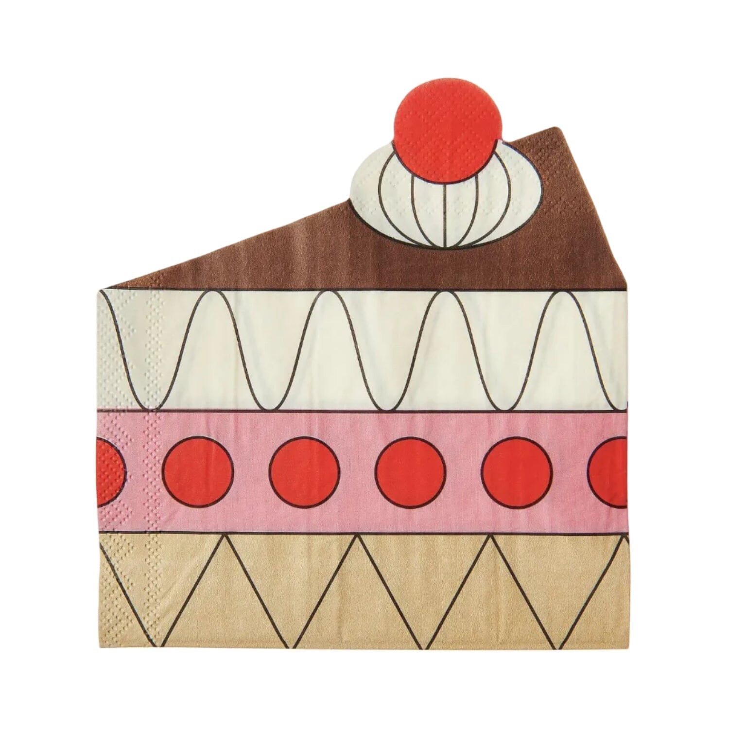 Servietten "Kuchenstück" Serviette Rico Design 