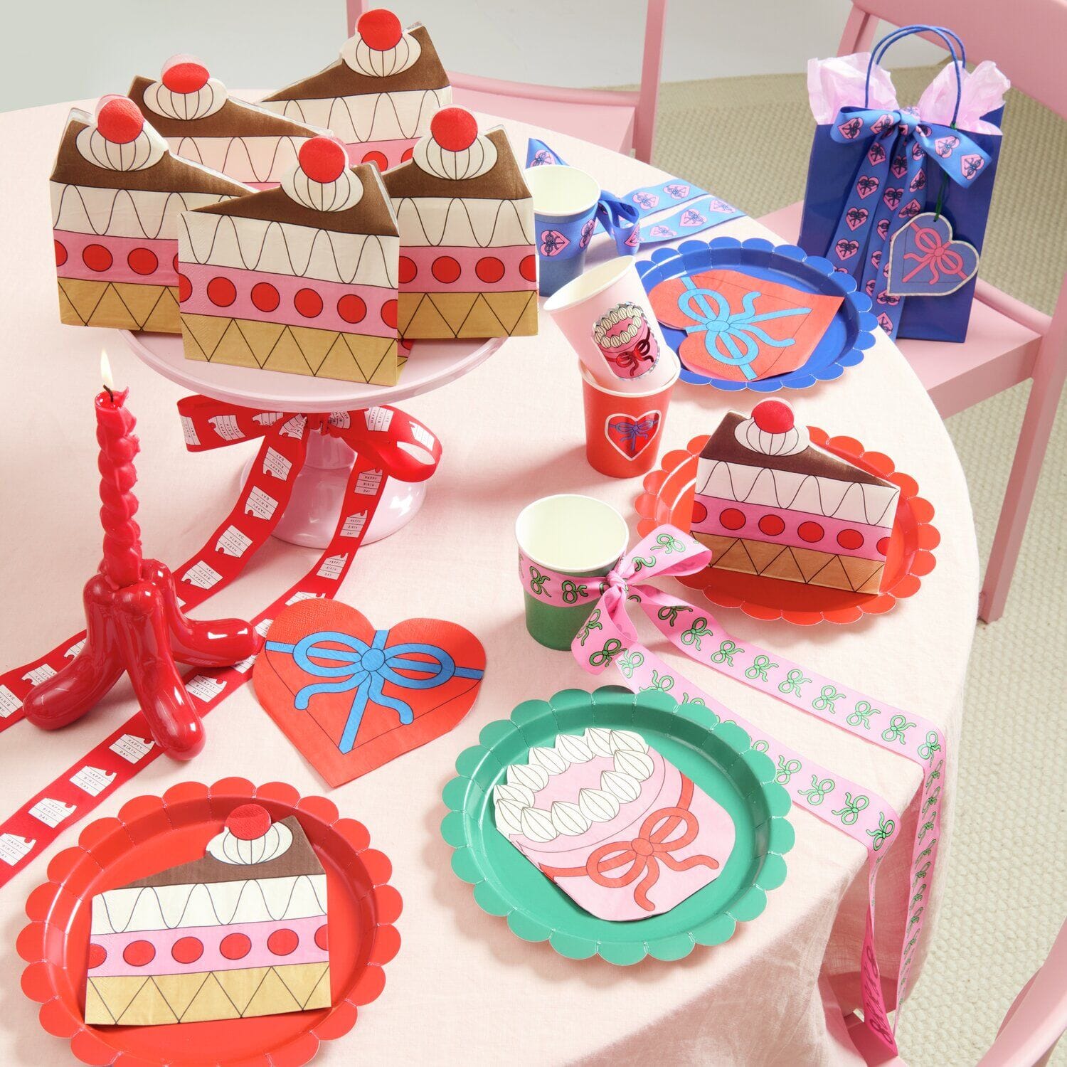 Servietten "Kuchenstück" Serviette Rico Design 