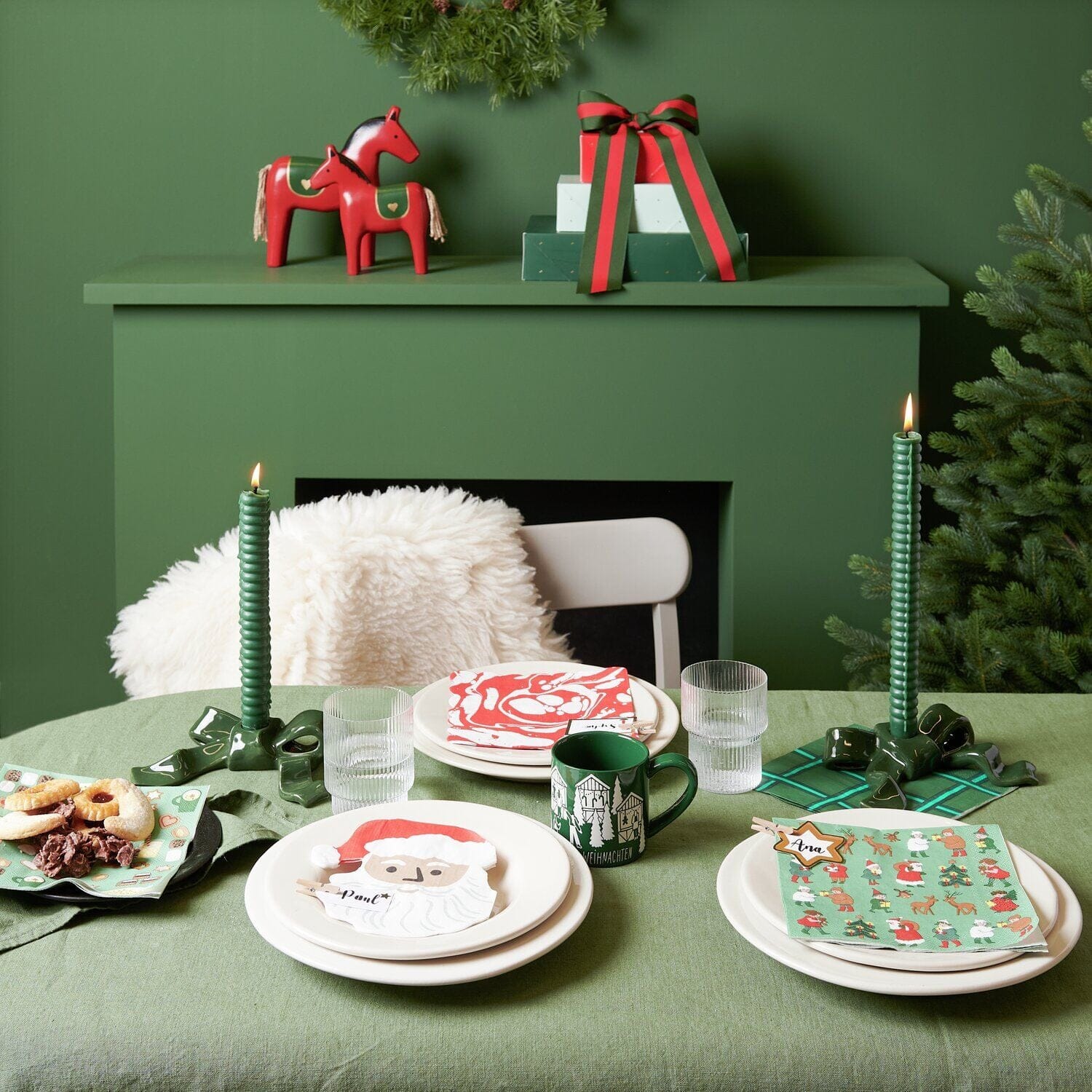 Servietten "Santa" Serviette Rico Design 