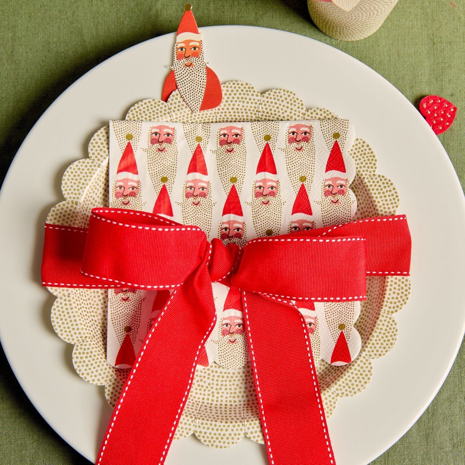 Servietten "Weihnachtsmänner" Serviette Rico Design 