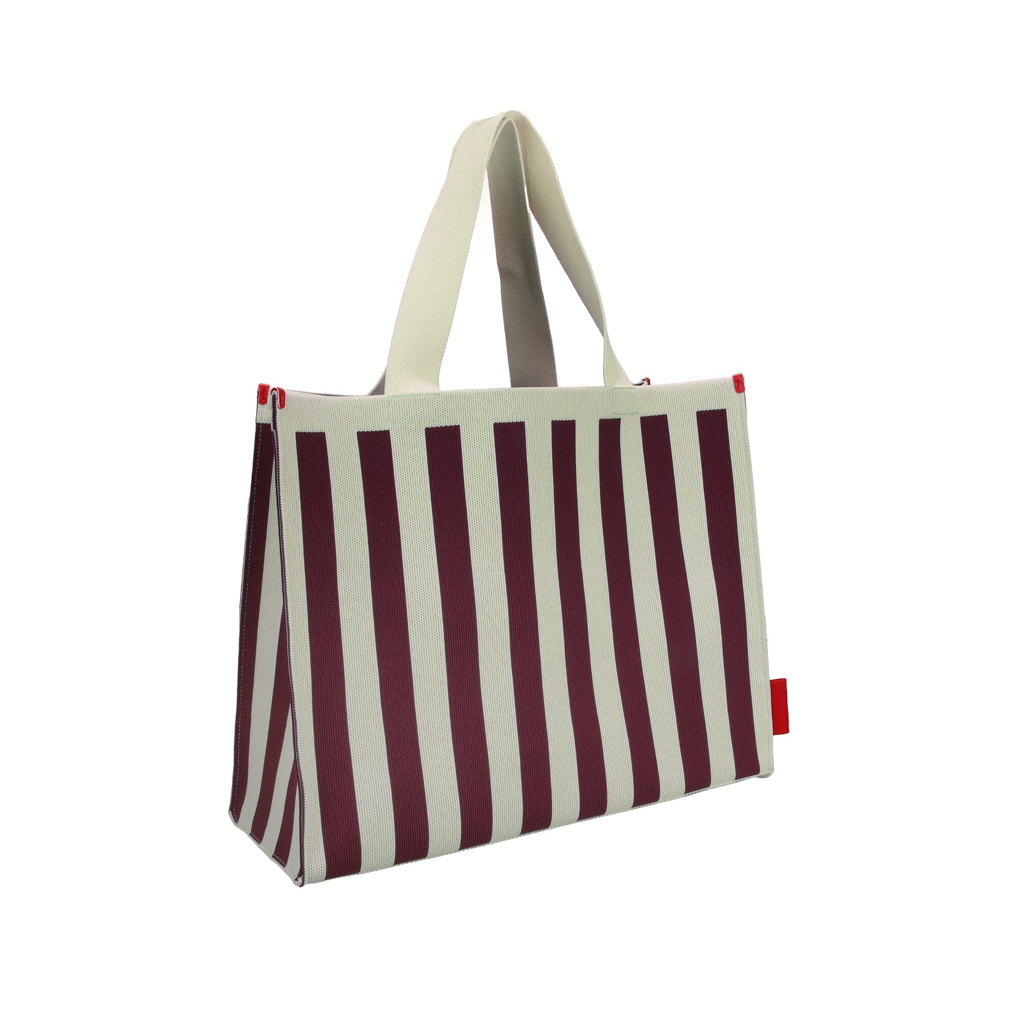Shopper "knitted stripes" Shopper Sticky Sis Club mist+fig 