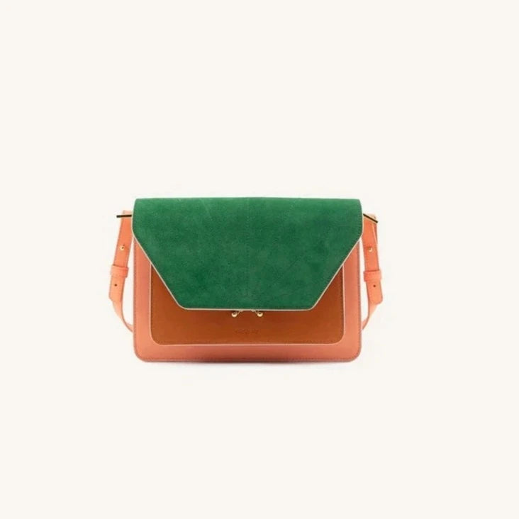Shoulder Bag groß "Coloré" Handtaschen, Geldbörsen & Etuis Sticky Sis Club french pink + croissant brown + paris green 