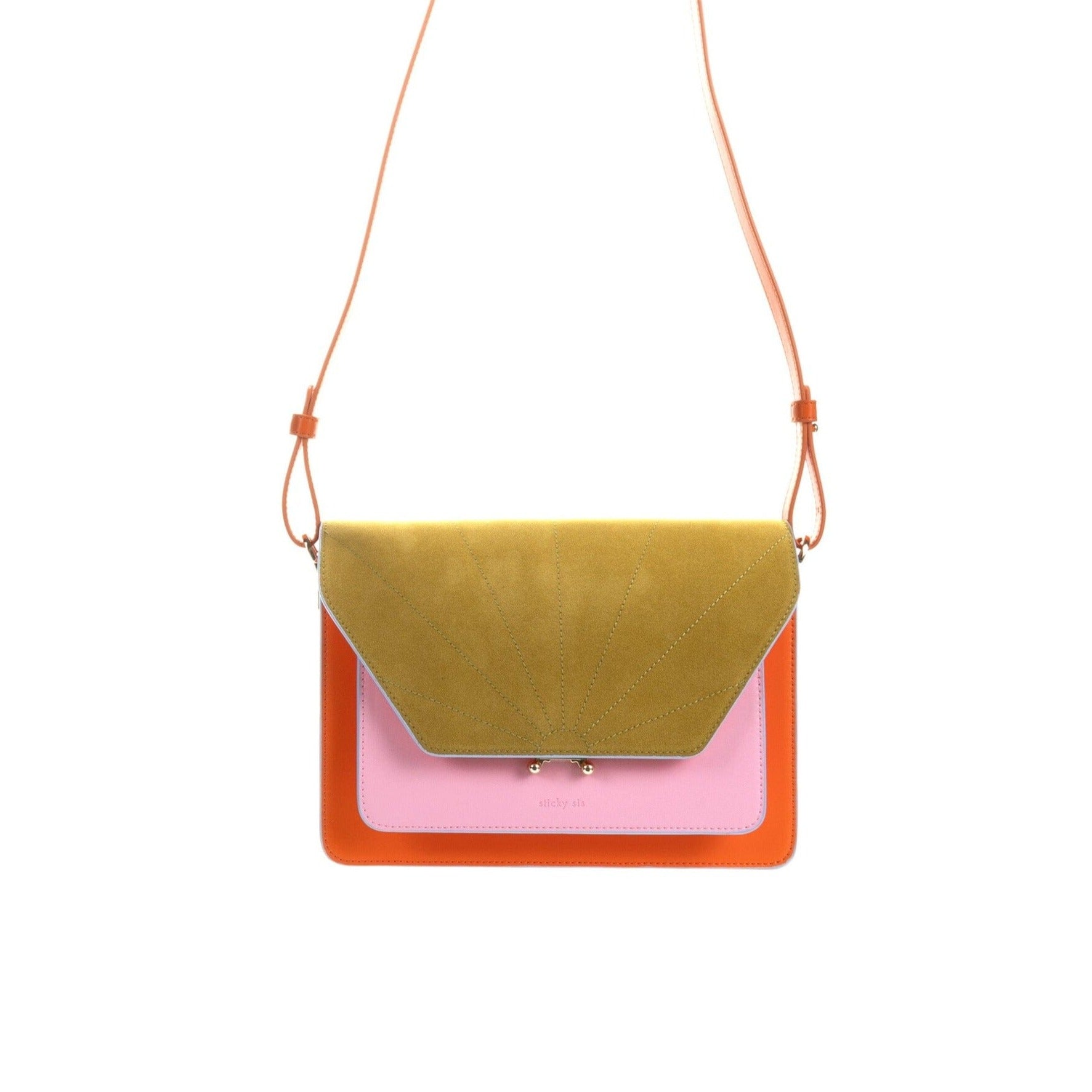 Shoulder Bag groß "Coloré" Handtaschen, Geldbörsen & Etuis Sticky Sis Club positano purple + arancia orange 
