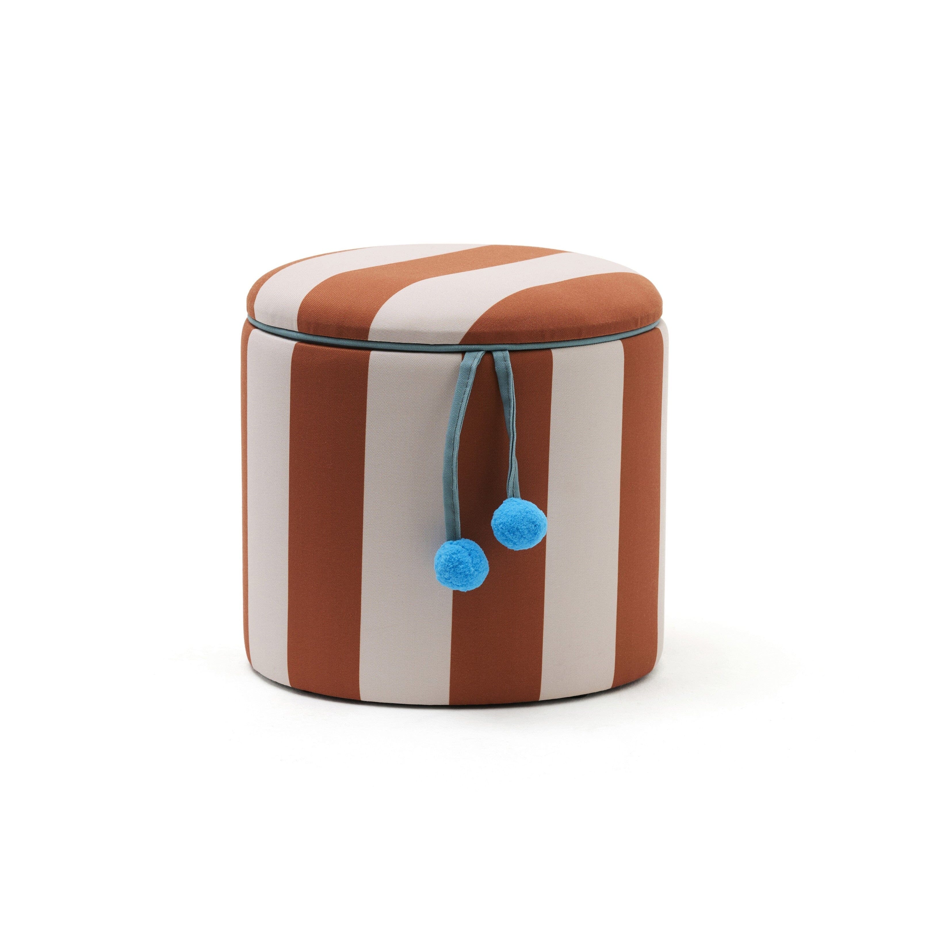 Sitzhocker mit Stauraum "Streifen" Kids Concept Braun 