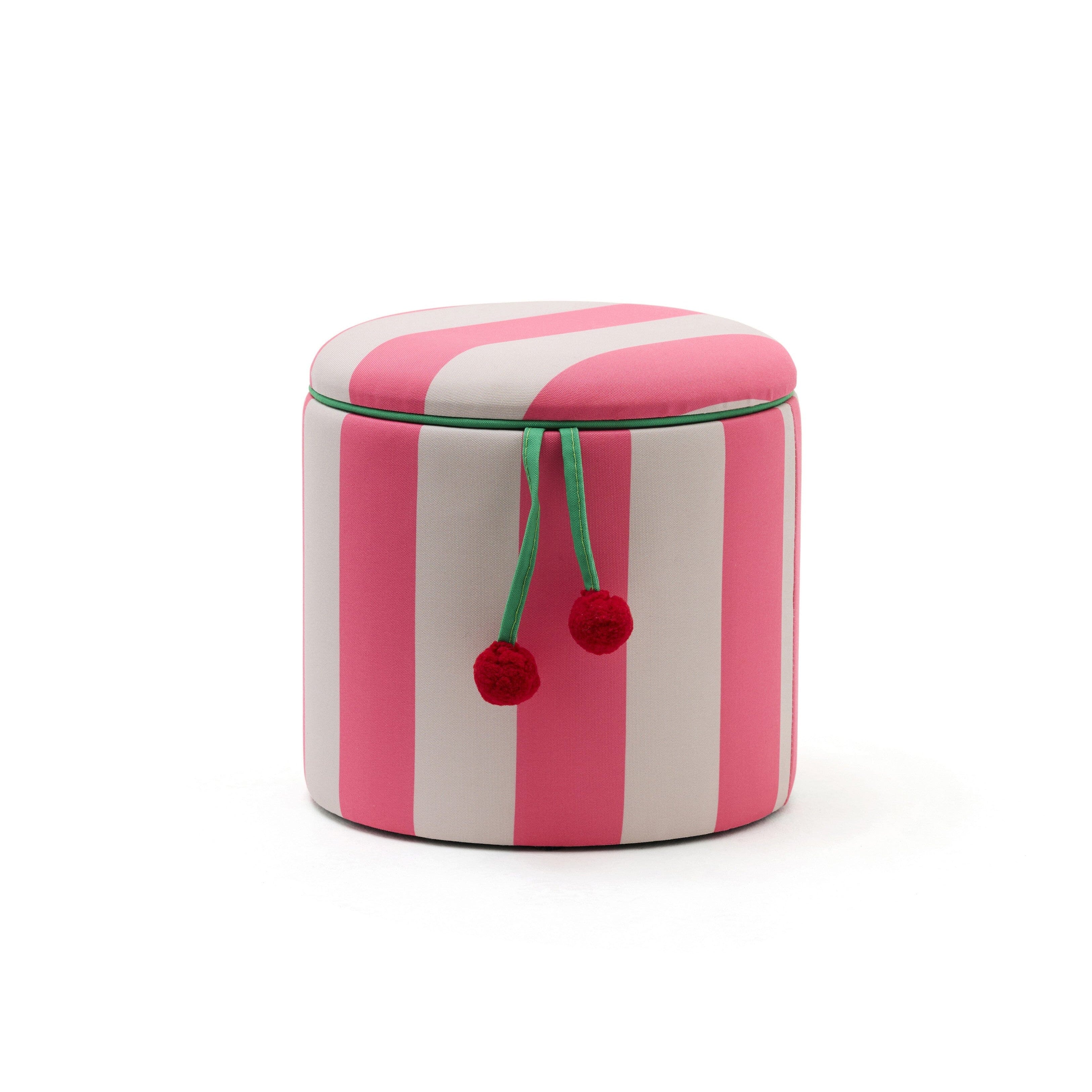 Sitzhocker mit Stauraum "Streifen" Kids Concept Rosa 