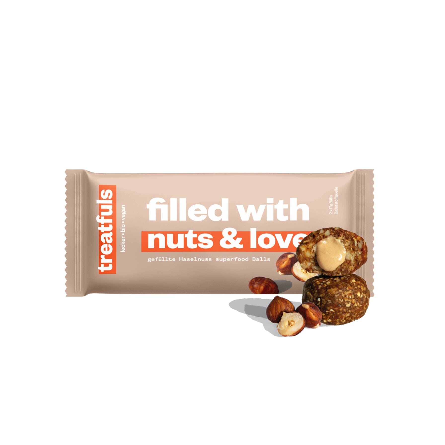 Snack Balls "nuts&love - Haselnuss & Cashew" Süßigkeit treatfuls 