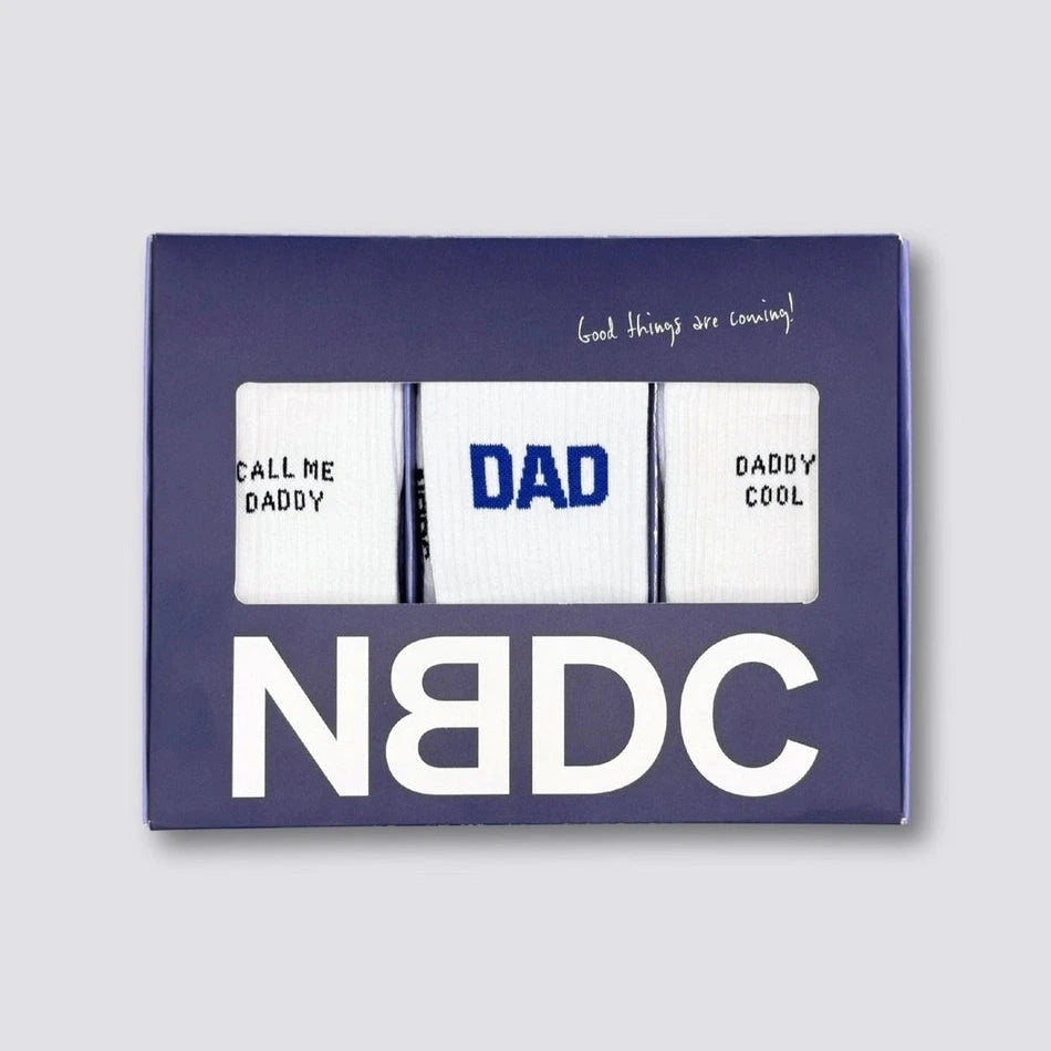 Socken 3er Pack "Call me Daddy, Dad Blue, Daddy Cool" Socken No Bad Days Club 