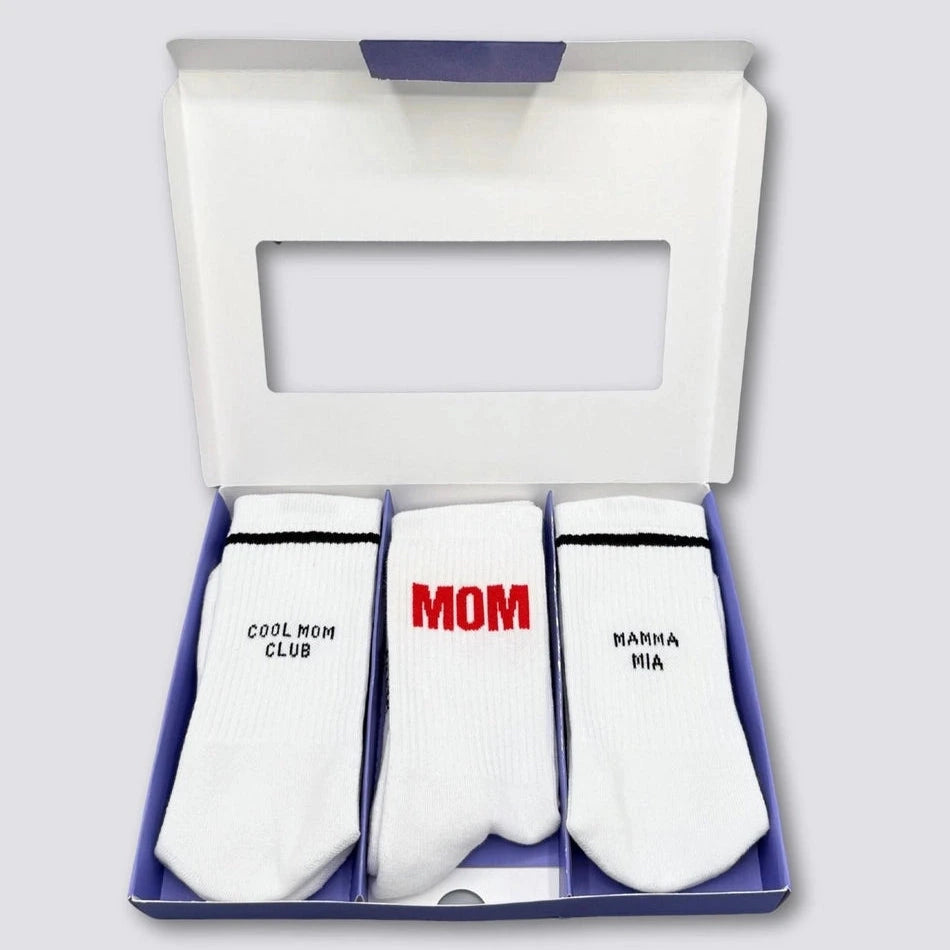 Socken 3er Pack "Cool Mom Club, Mom Red, Mamma Mia" Socken No Bad Days Club 35-38 