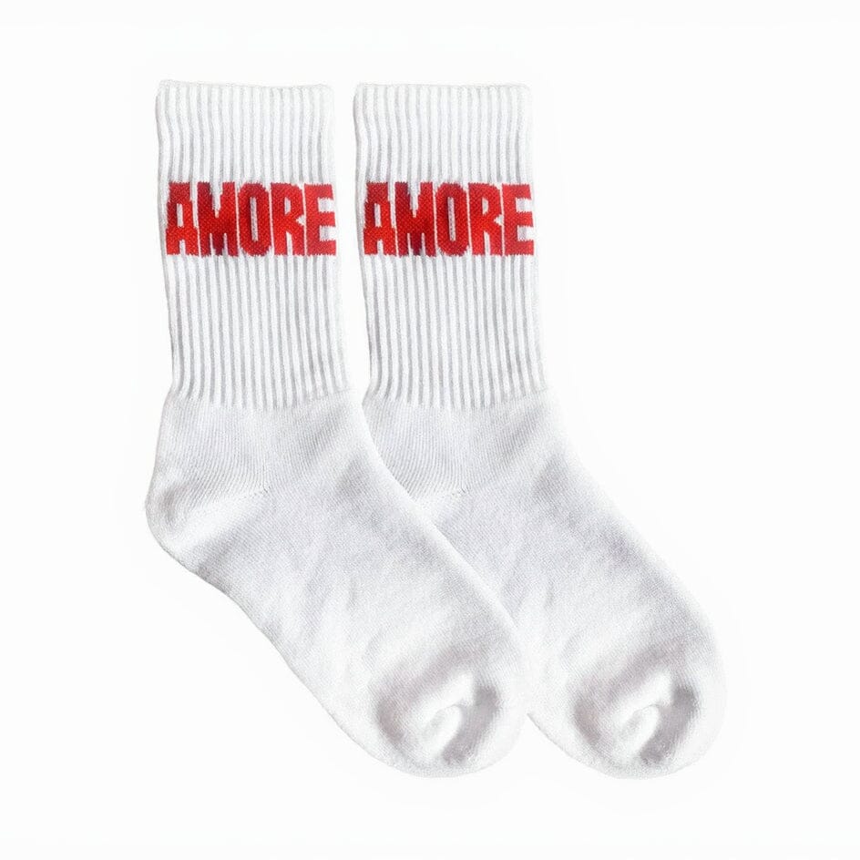 Socken "AMORE" Socken Navucko Rot/Weiß 35-38 