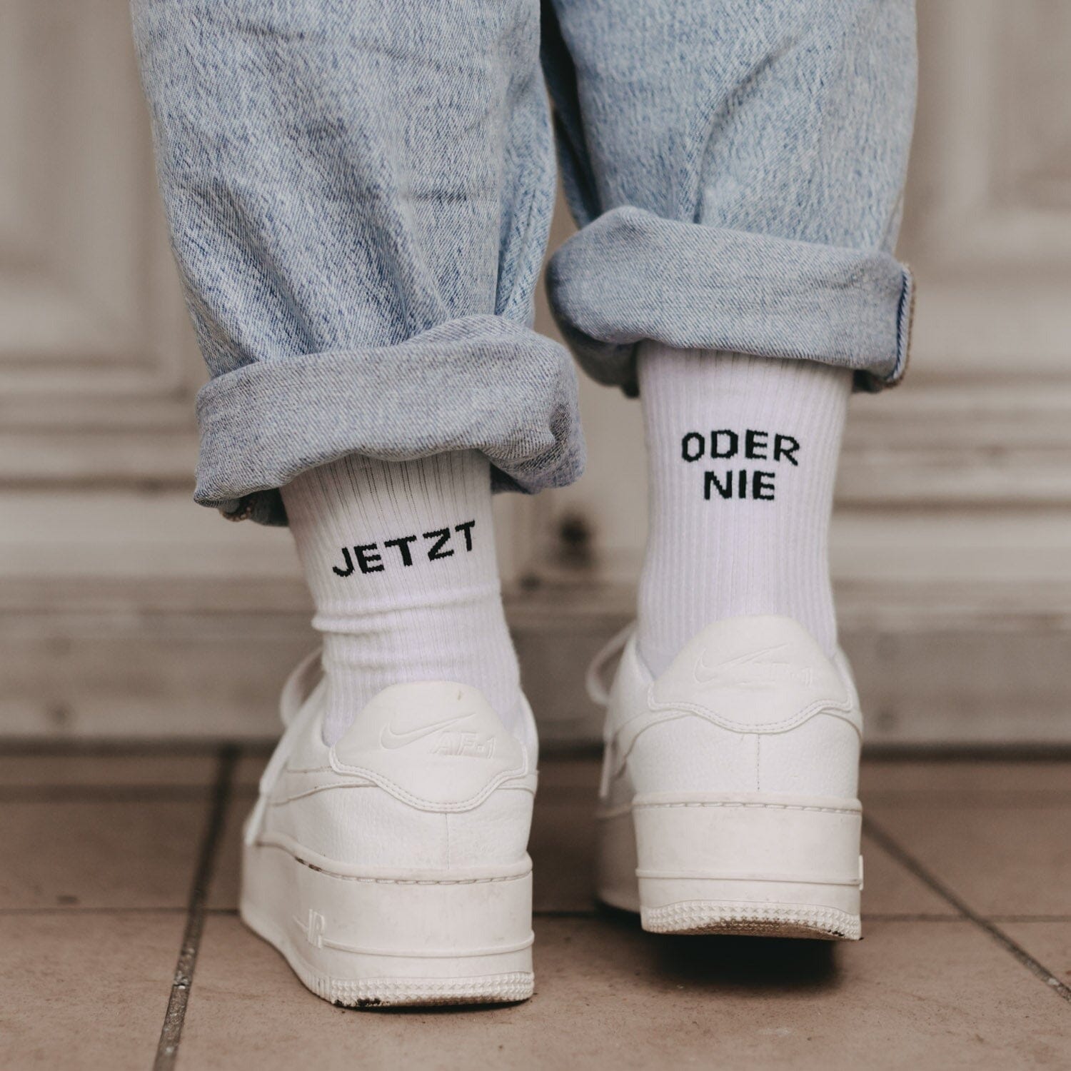 Socken "Jetzt oder Nie" Socken Eulenschnitt 