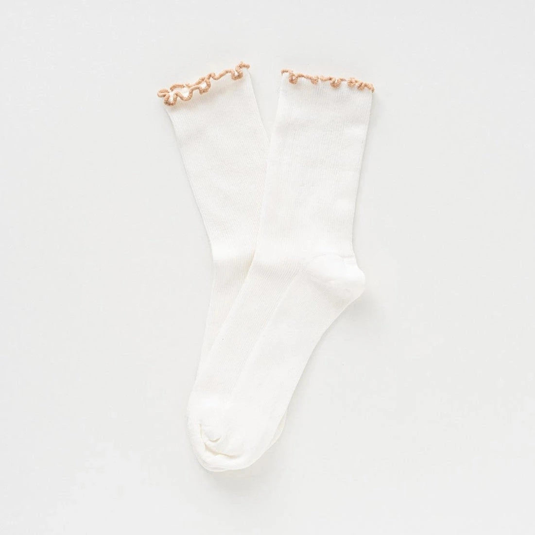 Socken "Rüschen" Socken KLUE Beige 