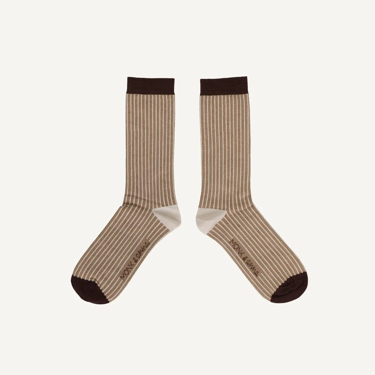 Socken "Striped glitter wheat" Socken monk & anna 35-38 