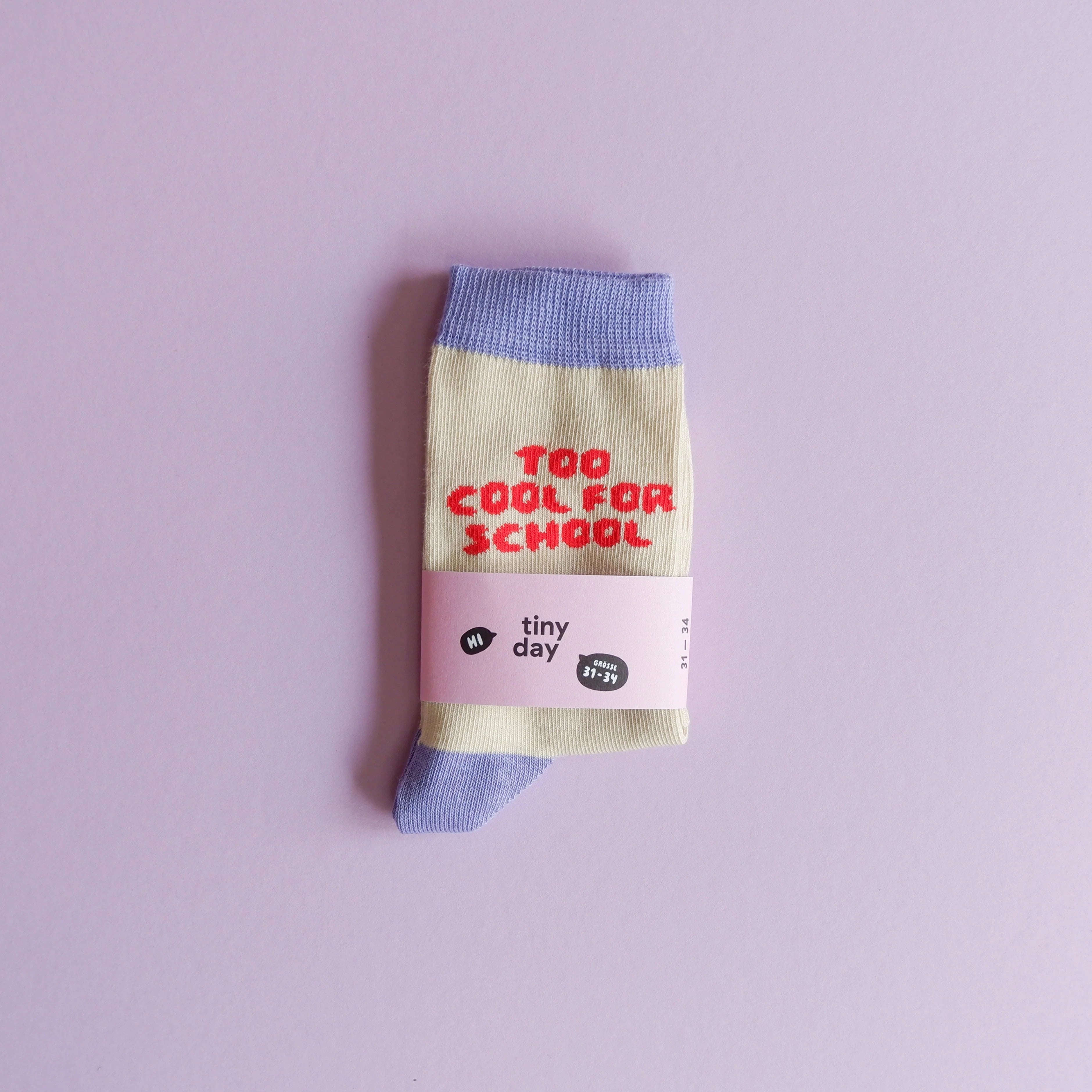 Socken "Too cool for school" Socken tinyday 