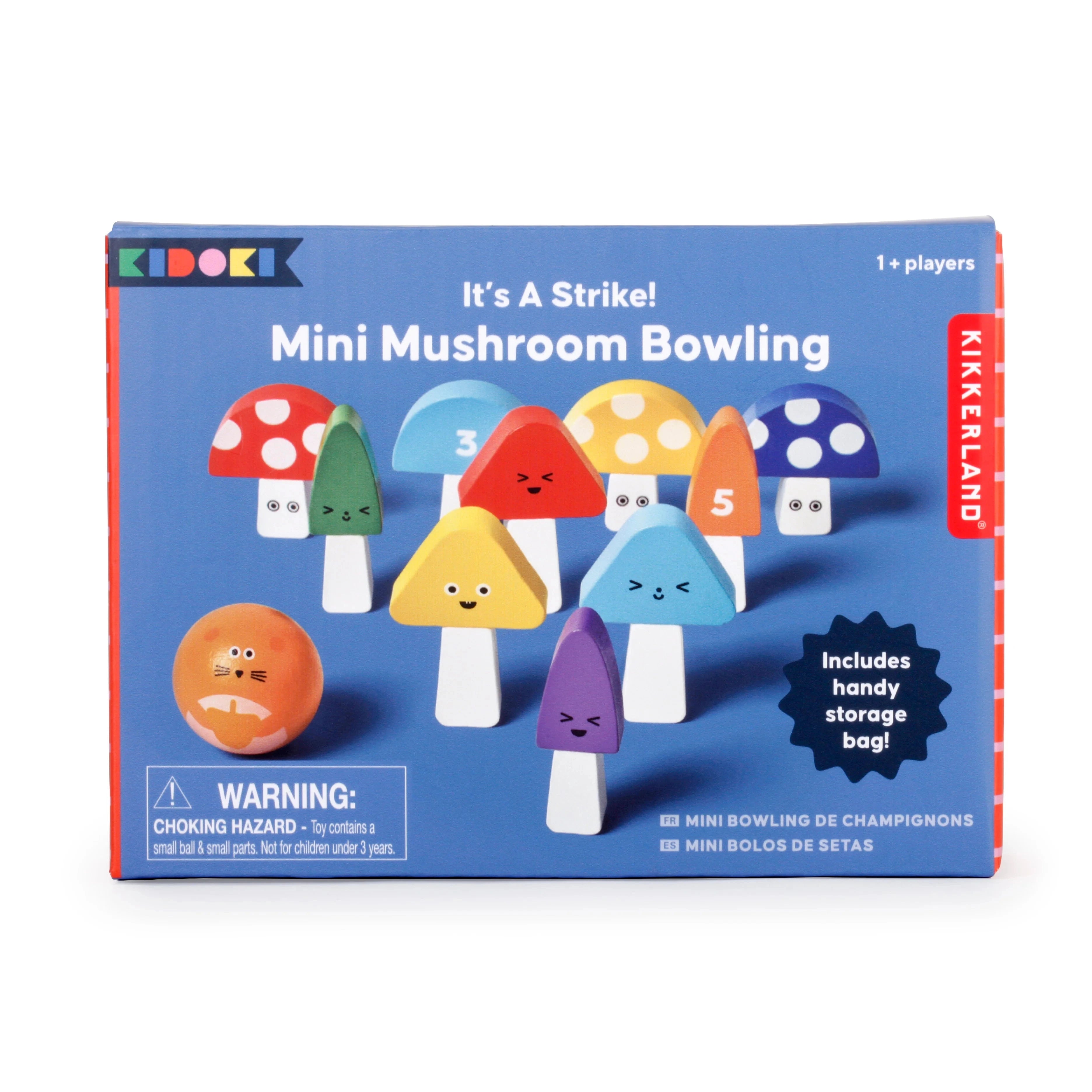 Spiel "Mini Mushroom Bowling" Motorikspielzeug KIKKERLAND 