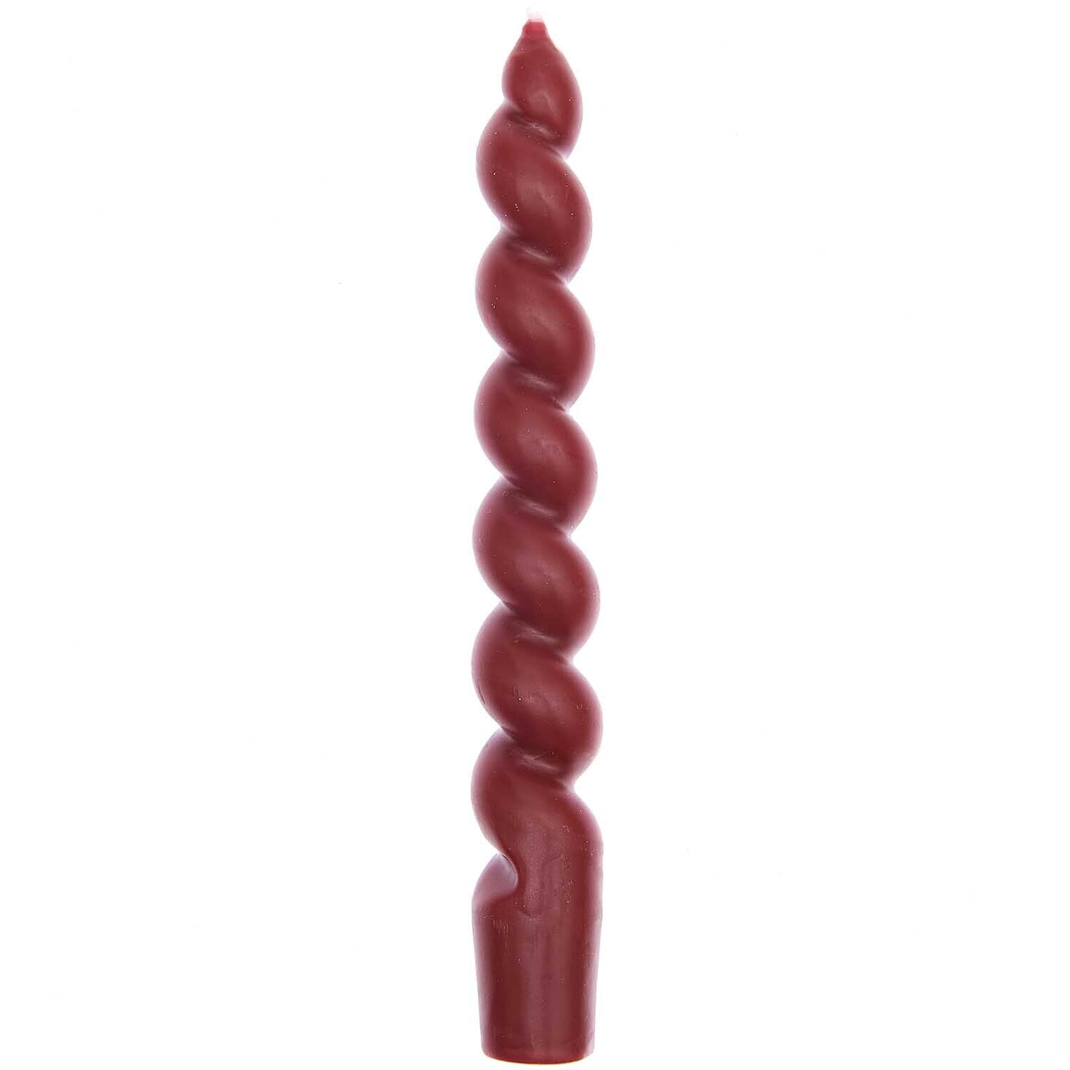 Spiralkerze "Weihnachten" Kerze Rico Design Dunkelrot 