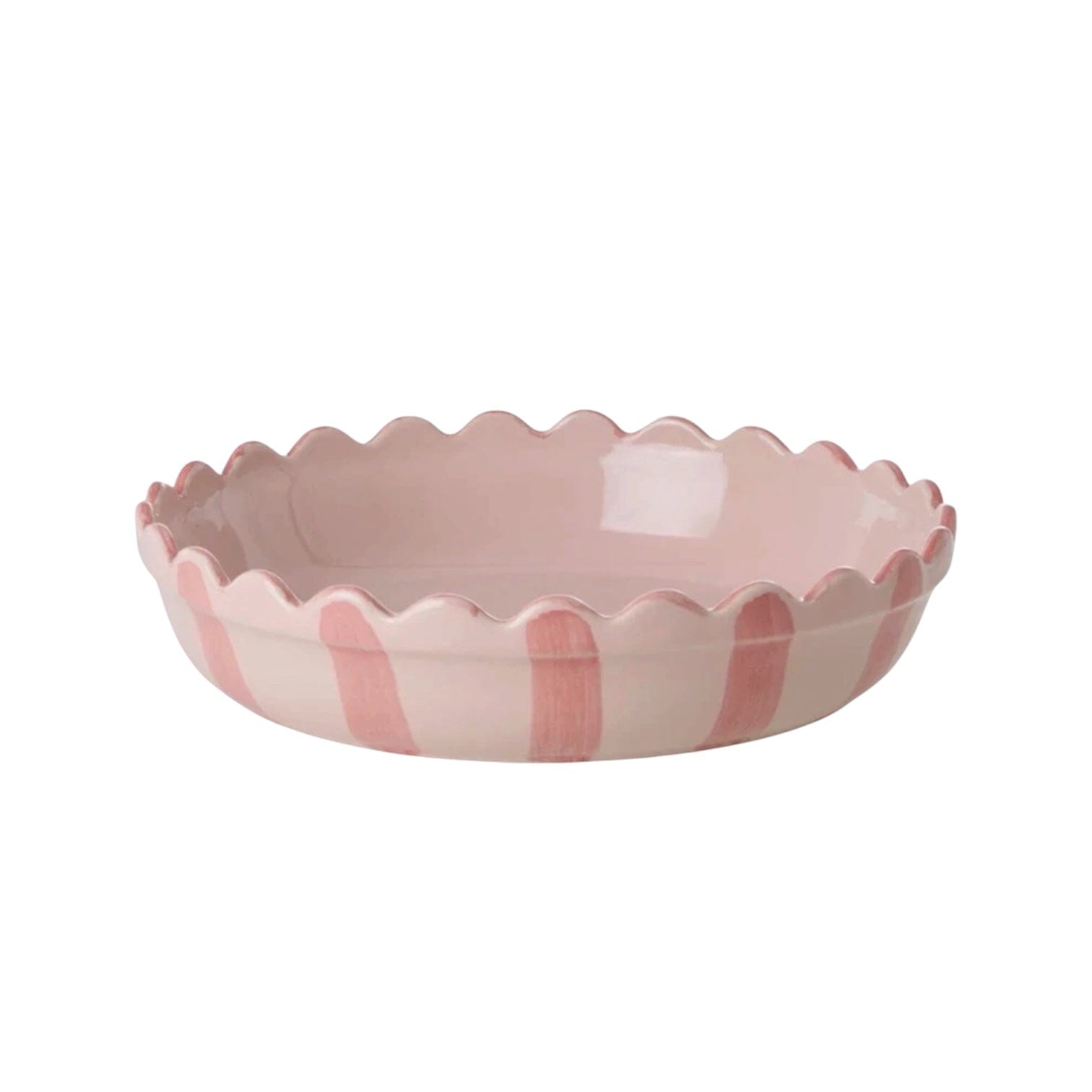 Steingut Kuchenform "Stripes Klein" Decke Rice by Rice 