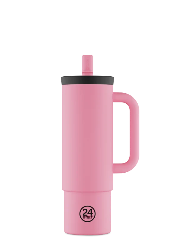 Straw Cup Trinkflasche 24Bottles Flamingo 